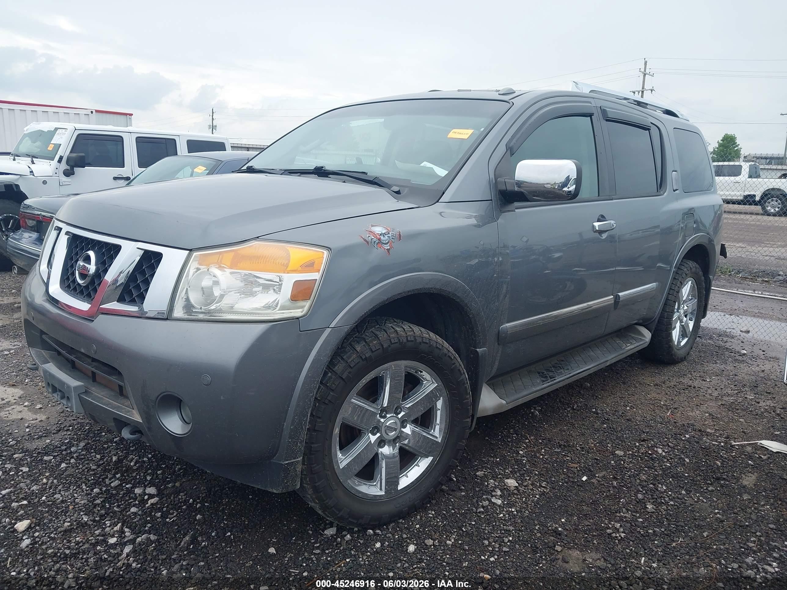 2013 Nissan Armada Platinum Gray vin: 5N1BA0NC0DN605696