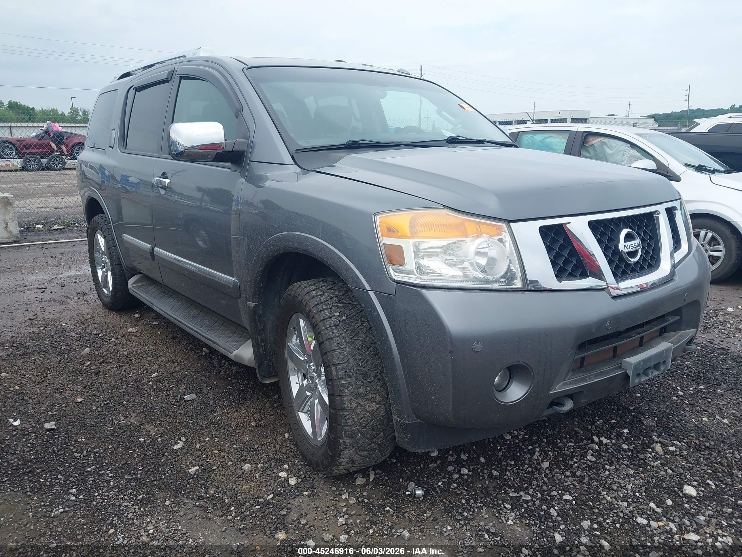 2013 Nissan Armada Platinum Gray vin: 5N1BA0NC0DN605696