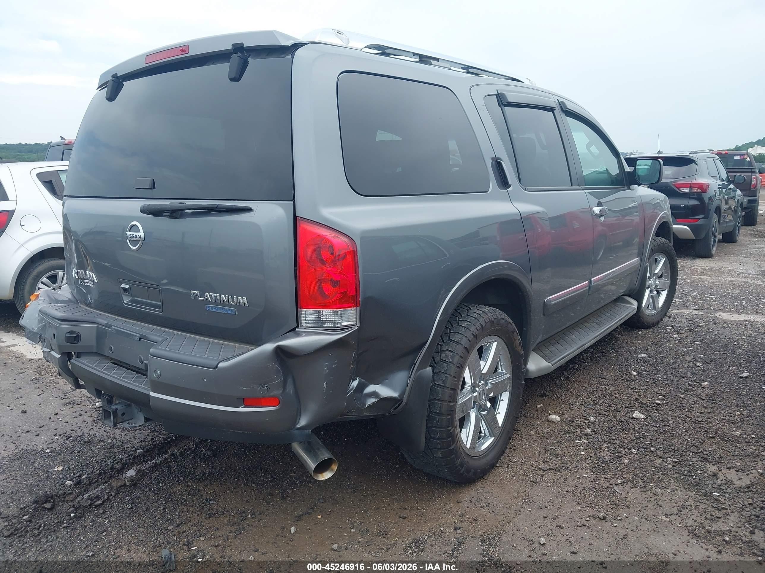 2013 Nissan Armada Platinum Gray vin: 5N1BA0NC0DN605696