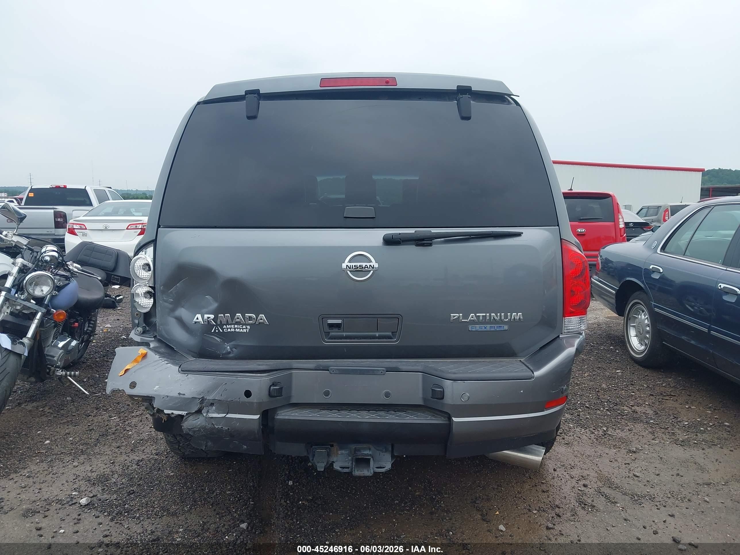 2013 Nissan Armada Platinum Gray vin: 5N1BA0NC0DN605696