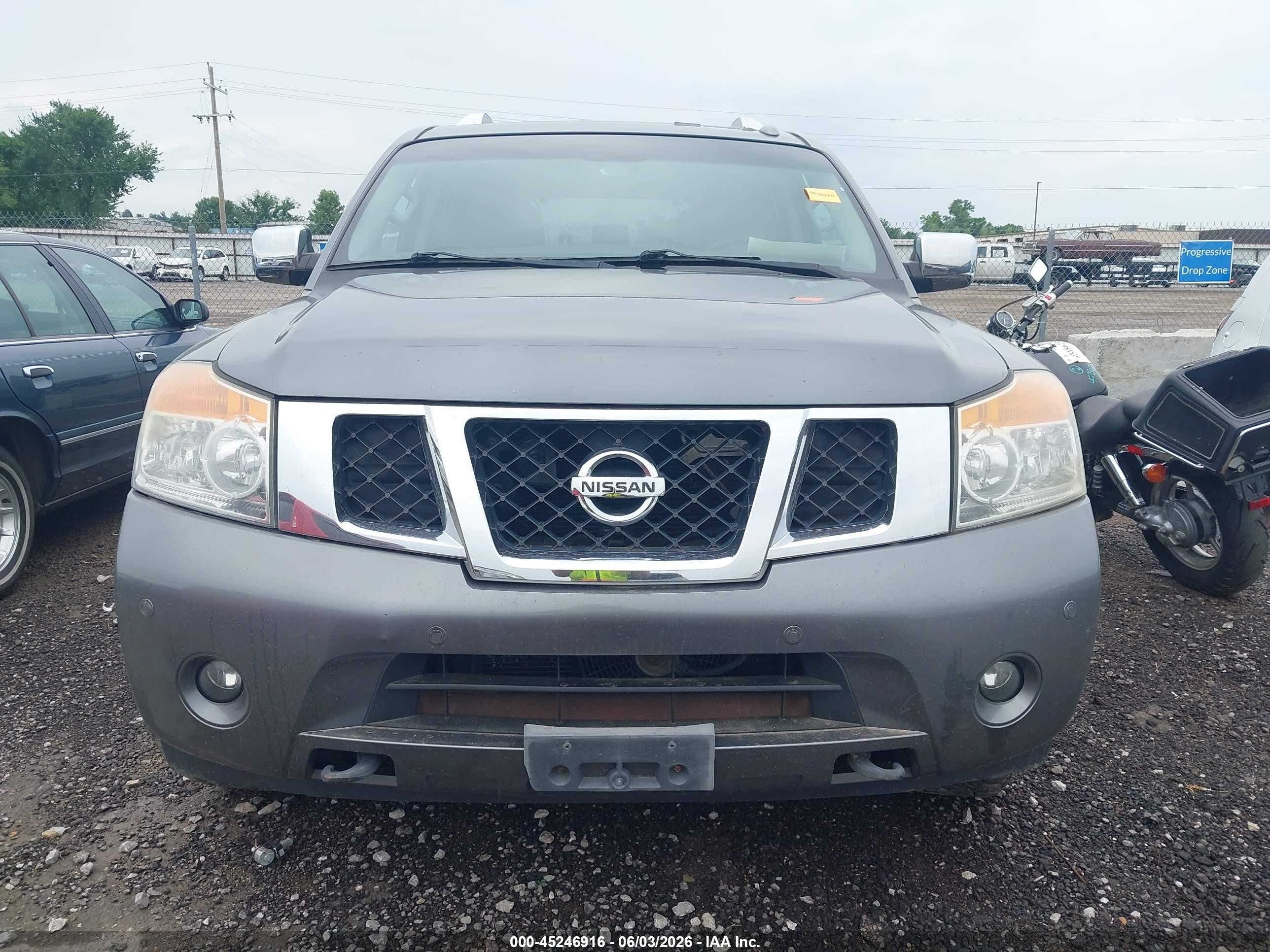 2013 Nissan Armada Platinum Gray vin: 5N1BA0NC0DN605696