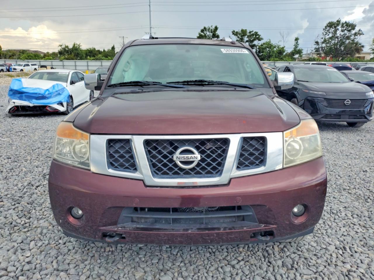 2015 Nissan Armada Platinum Burgundy vin: 5N1BA0NC1FN621408