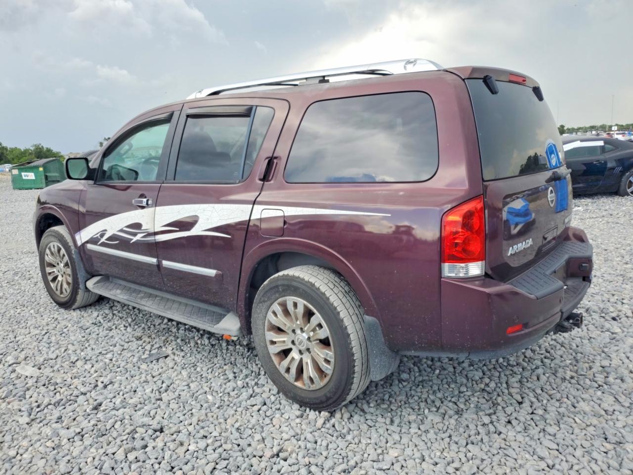 2015 Nissan Armada Platinum Burgundy vin: 5N1BA0NC1FN621408