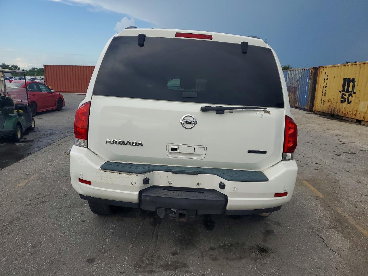 2011 Nissan Armada Sv White vin: 5N1BA0NC3BN623543