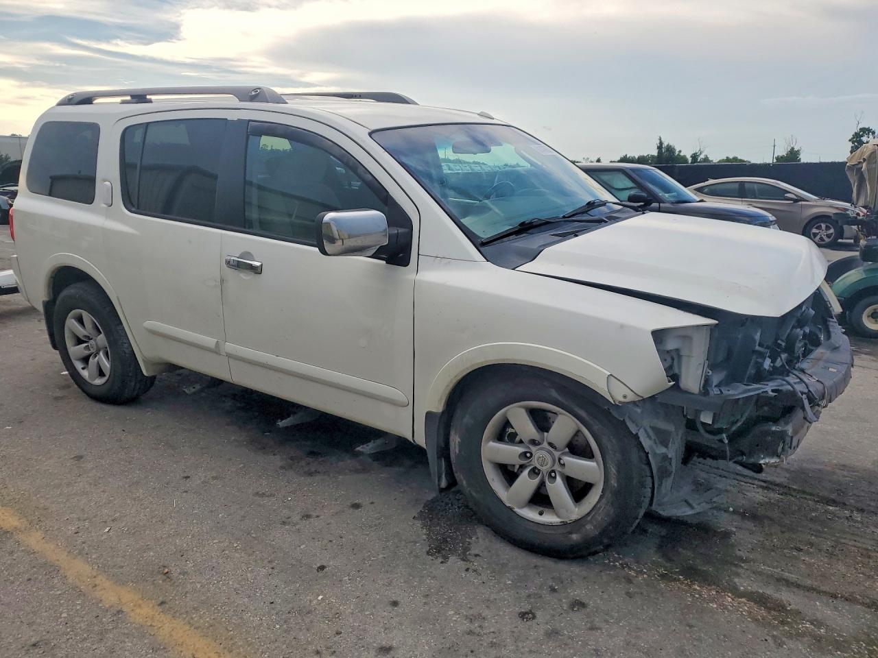 2011 Nissan Armada Sv White vin: 5N1BA0NC3BN623543