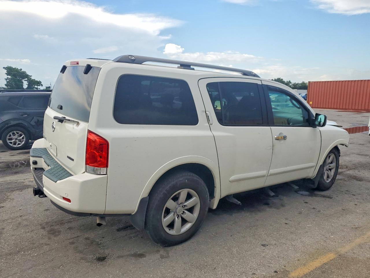 2011 Nissan Armada Sv White vin: 5N1BA0NC3BN623543