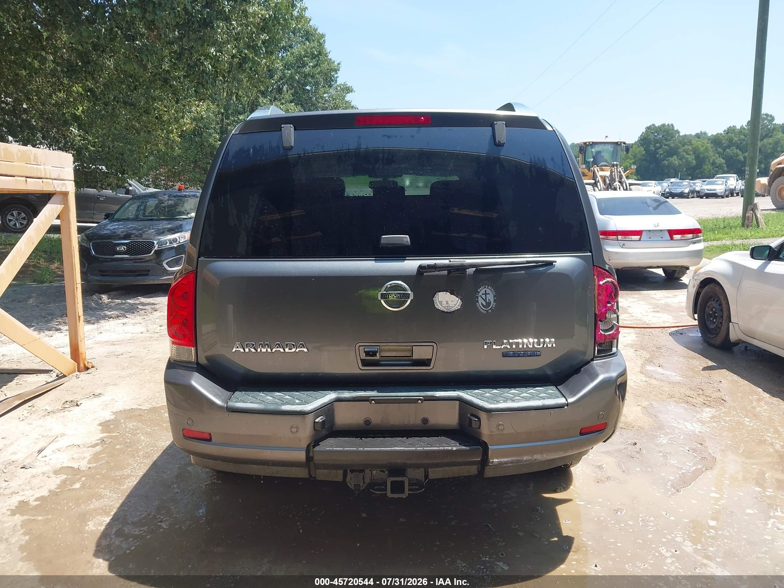 2012 Nissan Armada Platinum Gray vin: 5N1BA0NC3CN600264