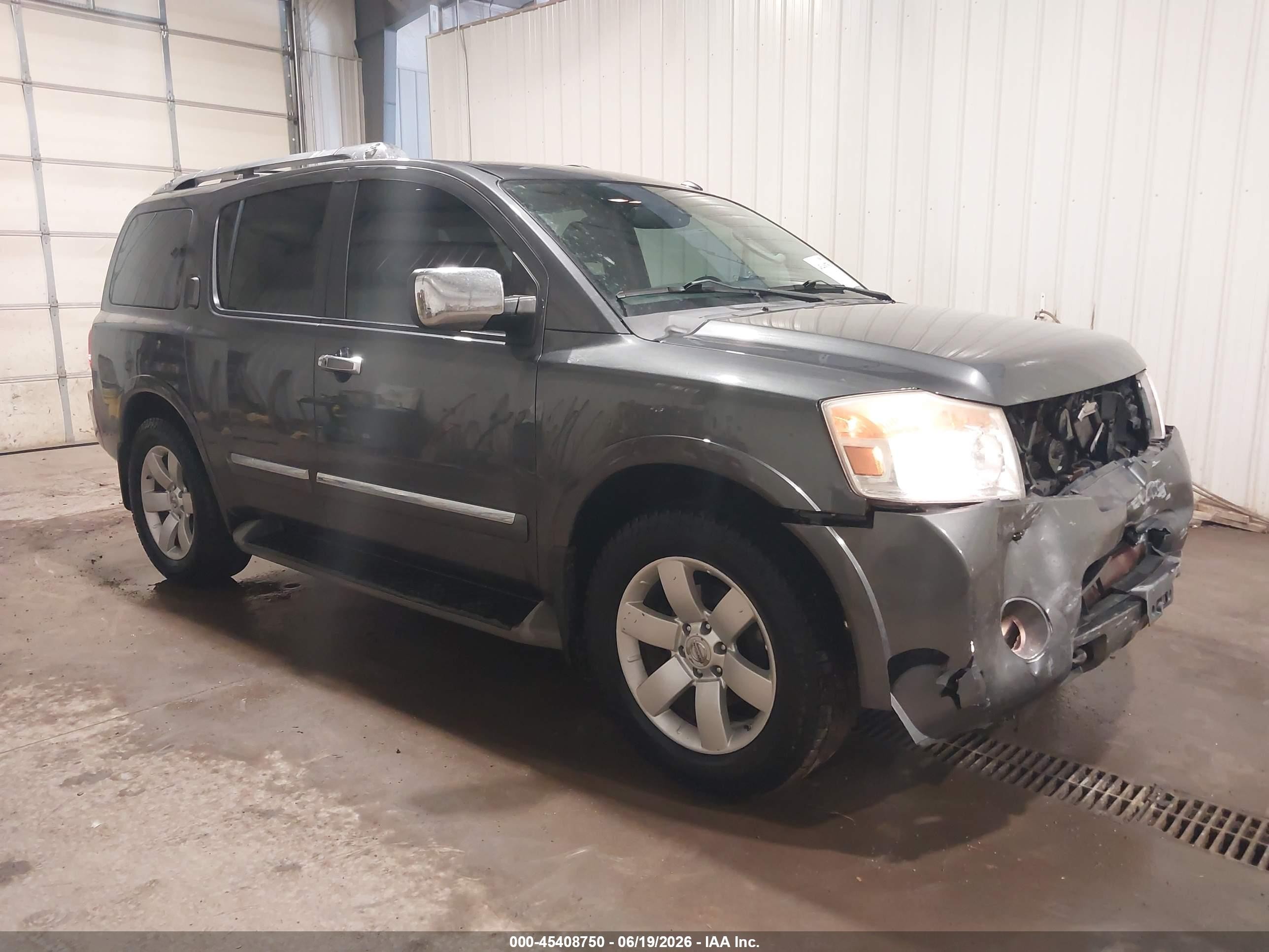 2012 Nissan Armada Sl Gray vin: 5N1BA0NC3CN613371