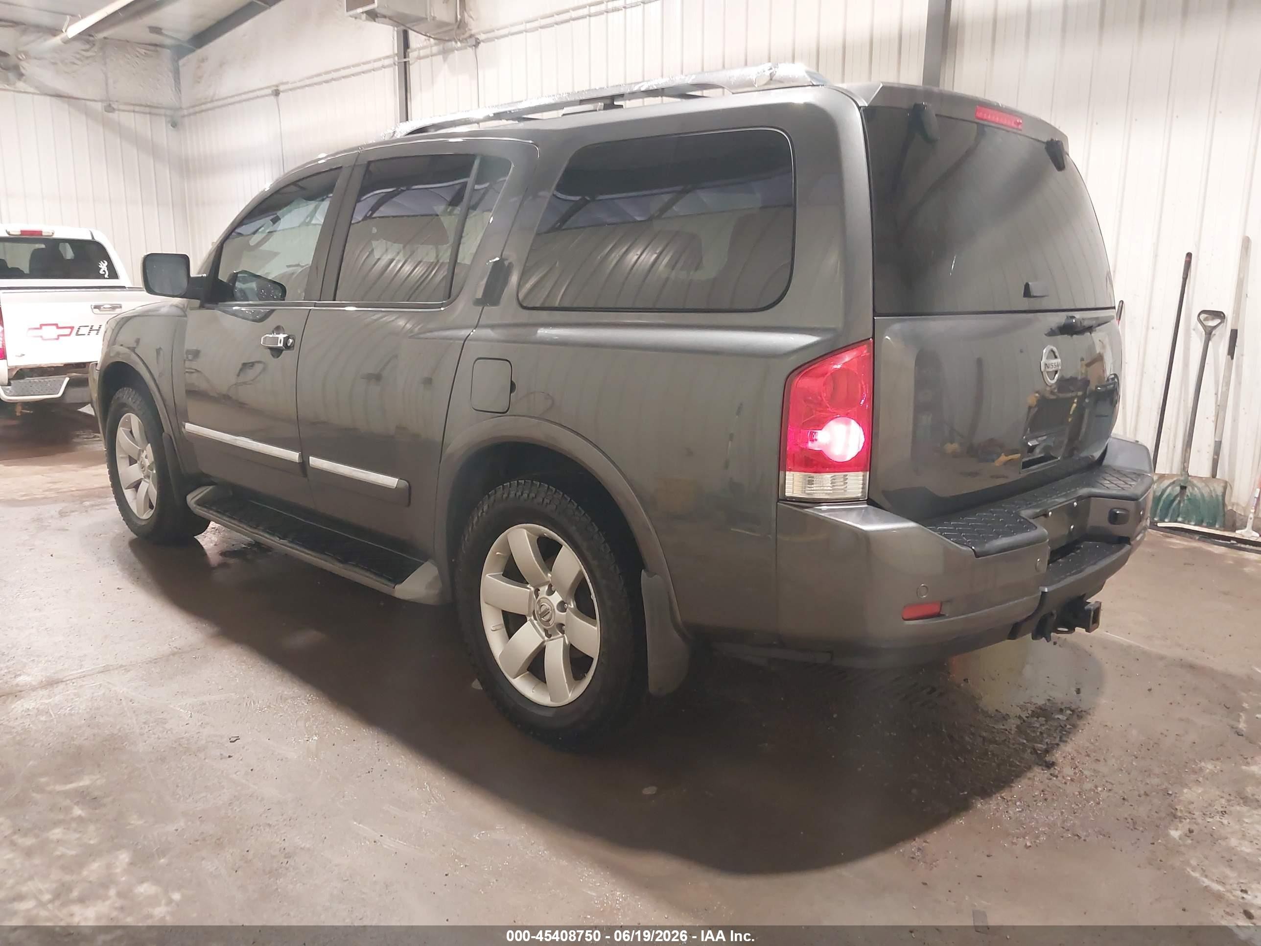 2012 Nissan Armada Sl Gray vin: 5N1BA0NC3CN613371