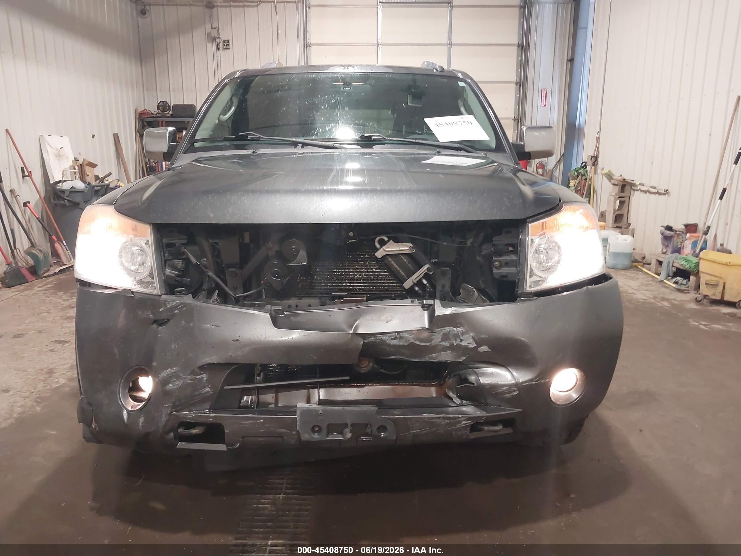 2012 Nissan Armada Sl Gray vin: 5N1BA0NC3CN613371