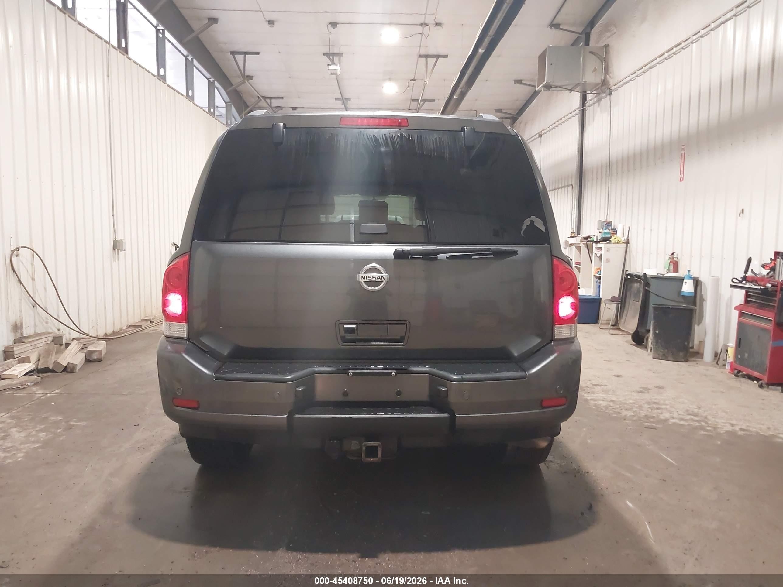2012 Nissan Armada Sl Gray vin: 5N1BA0NC3CN613371