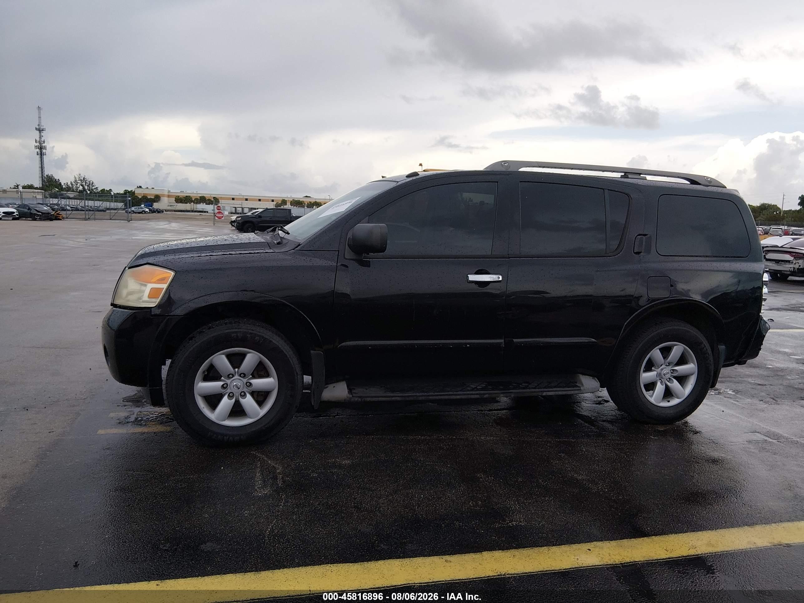2013 Nissan Armada Sv Black vin: 5N1BA0NC4DN605247