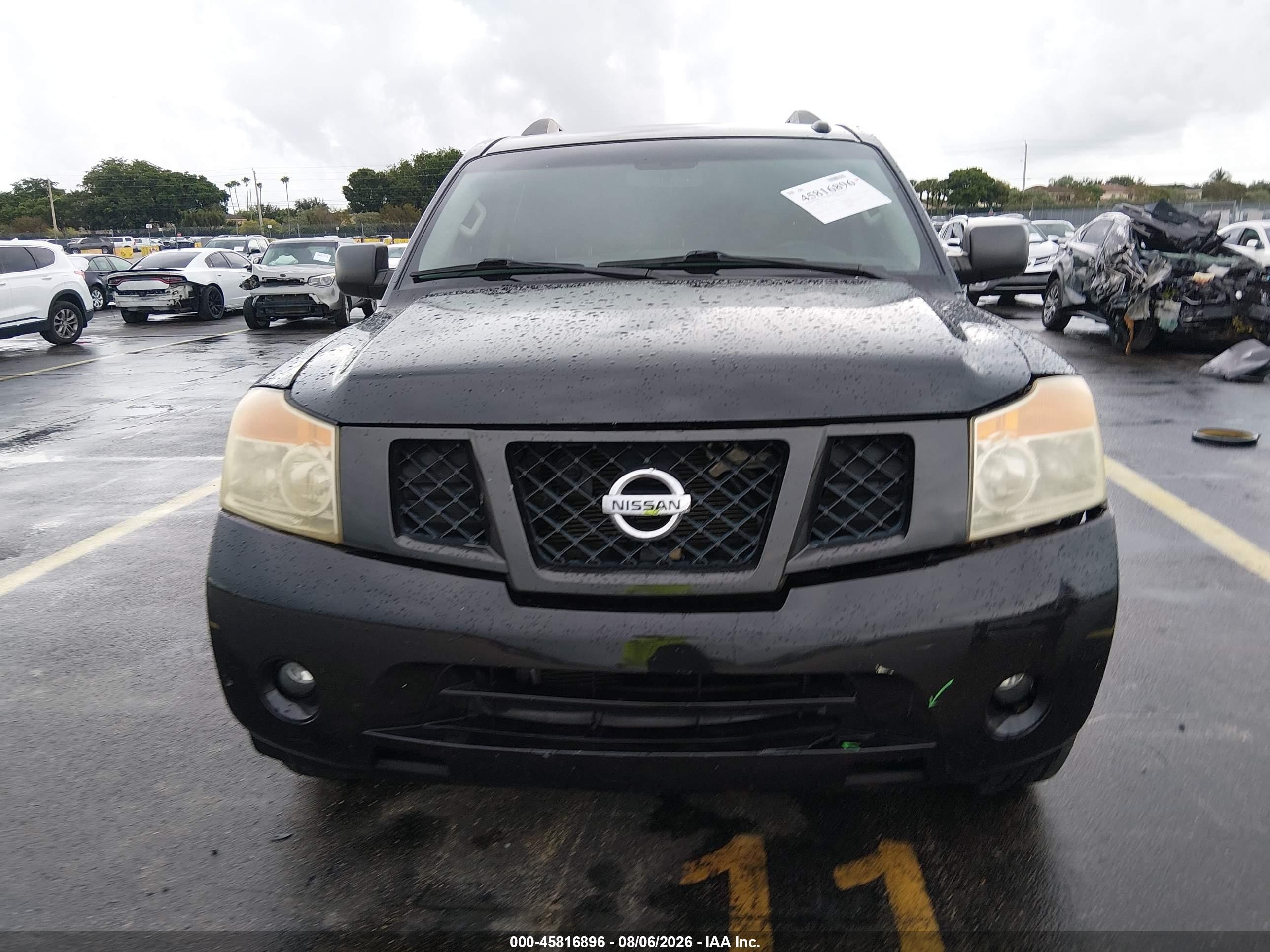 2013 Nissan Armada Sv Black vin: 5N1BA0NC4DN605247