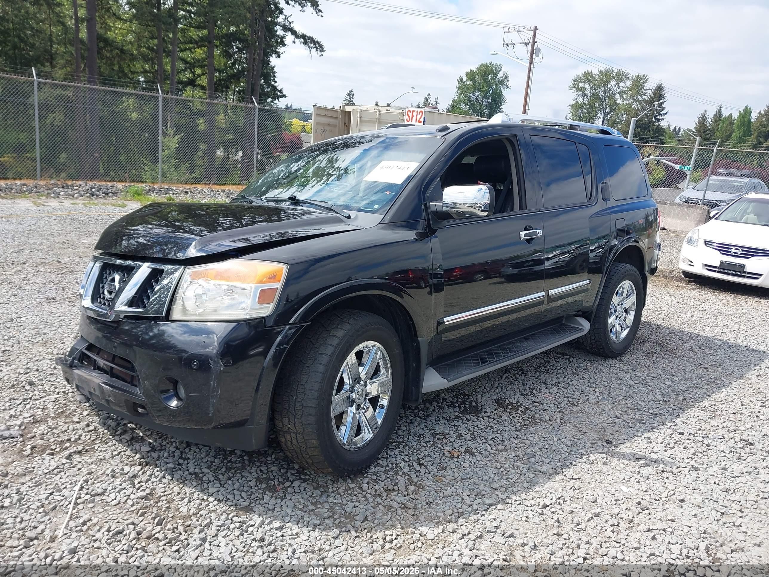2013 Nissan Armada Platinum Black vin: 5N1BA0NC5DN609923