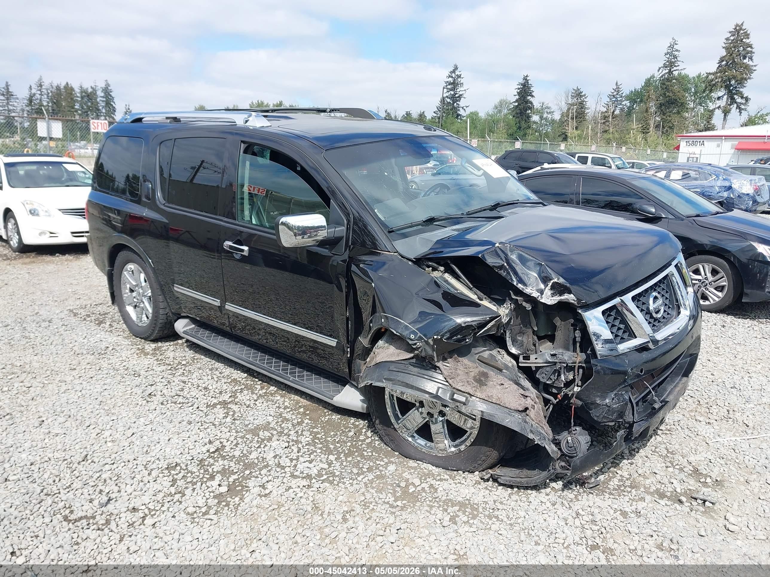 2013 Nissan Armada Platinum Black vin: 5N1BA0NC5DN609923