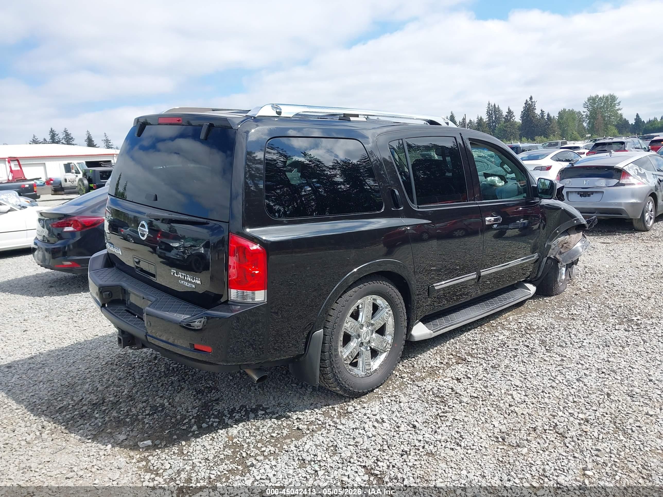 2013 Nissan Armada Platinum Black vin: 5N1BA0NC5DN609923