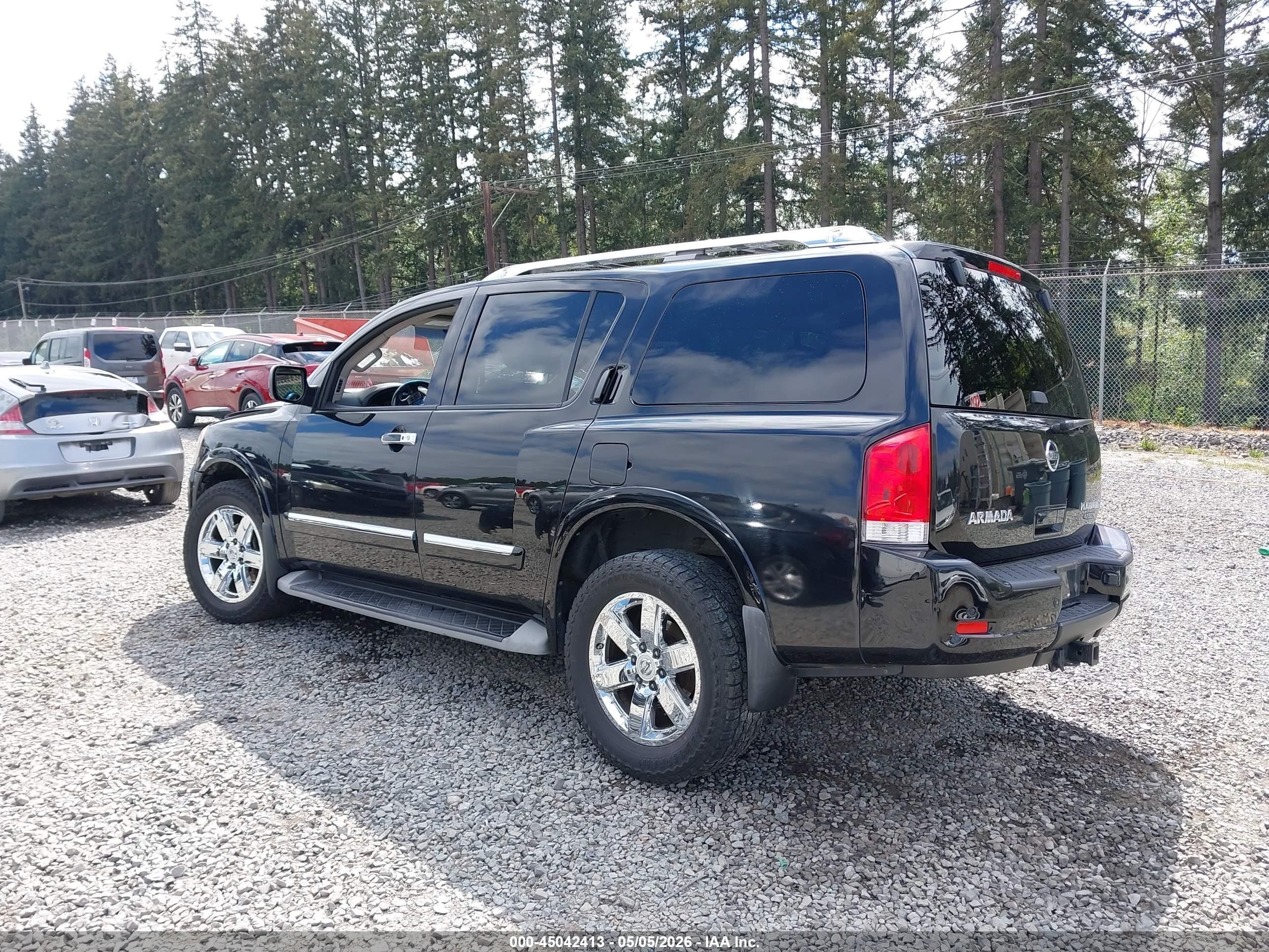 2013 Nissan Armada Platinum Black vin: 5N1BA0NC5DN609923