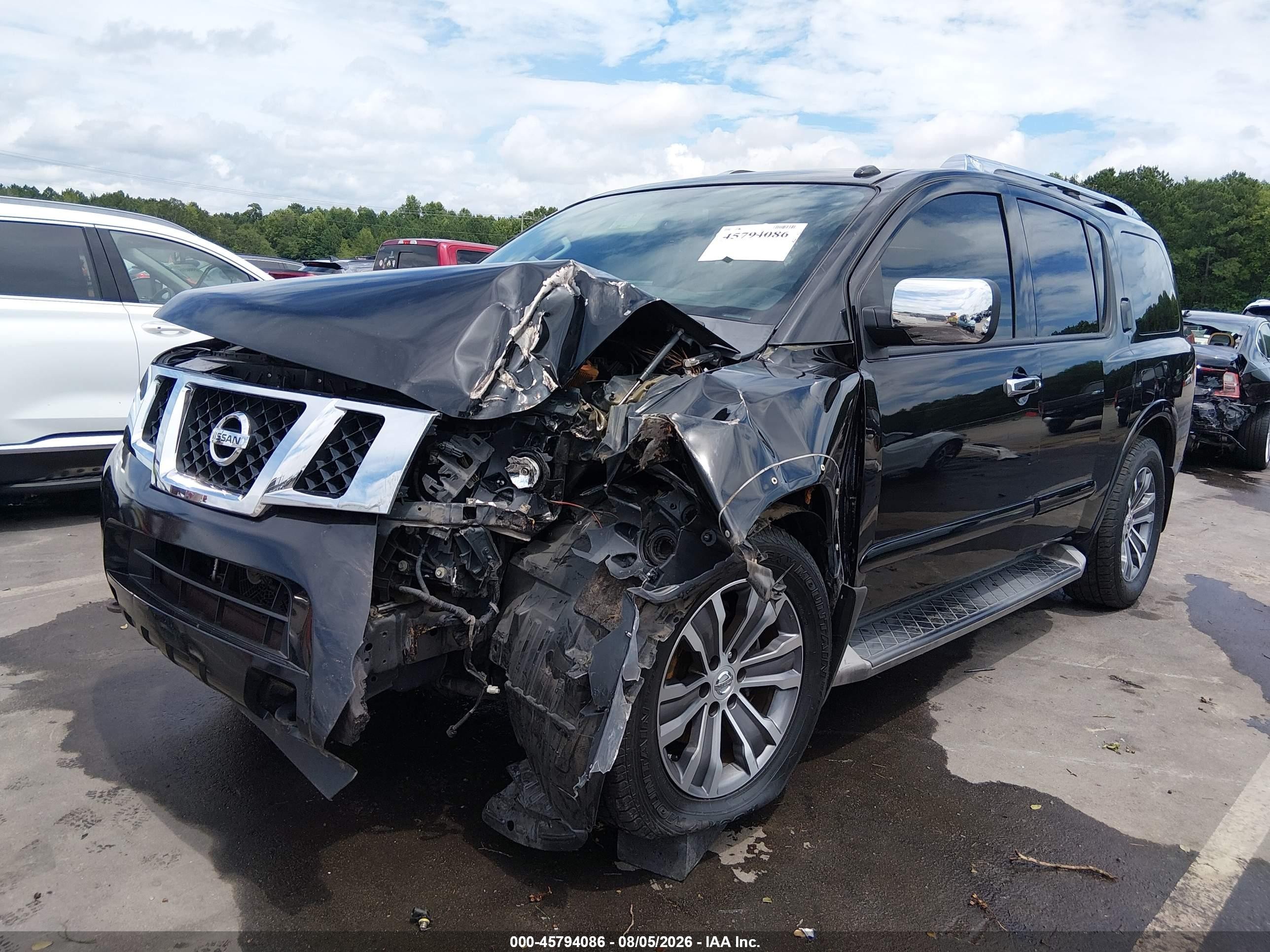 2015 Nissan Armada Sl Black vin: 5N1BA0NC5FN600674