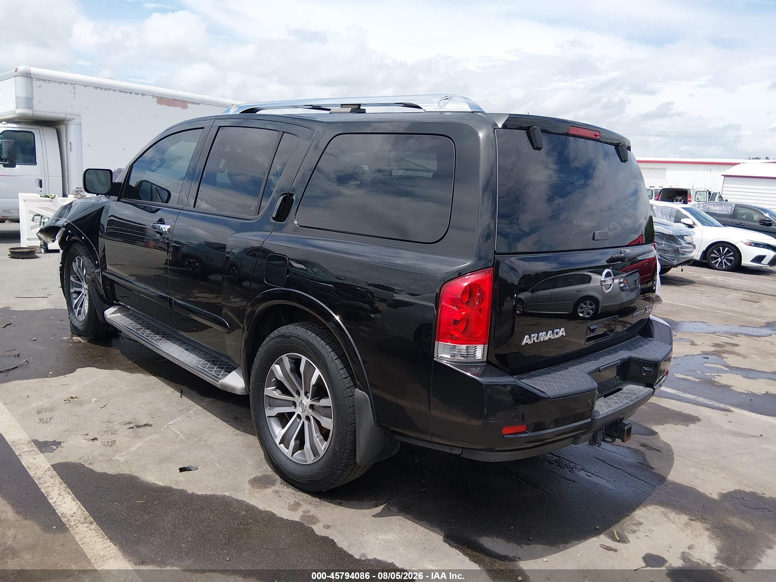 2015 Nissan Armada Sl Black vin: 5N1BA0NC5FN600674