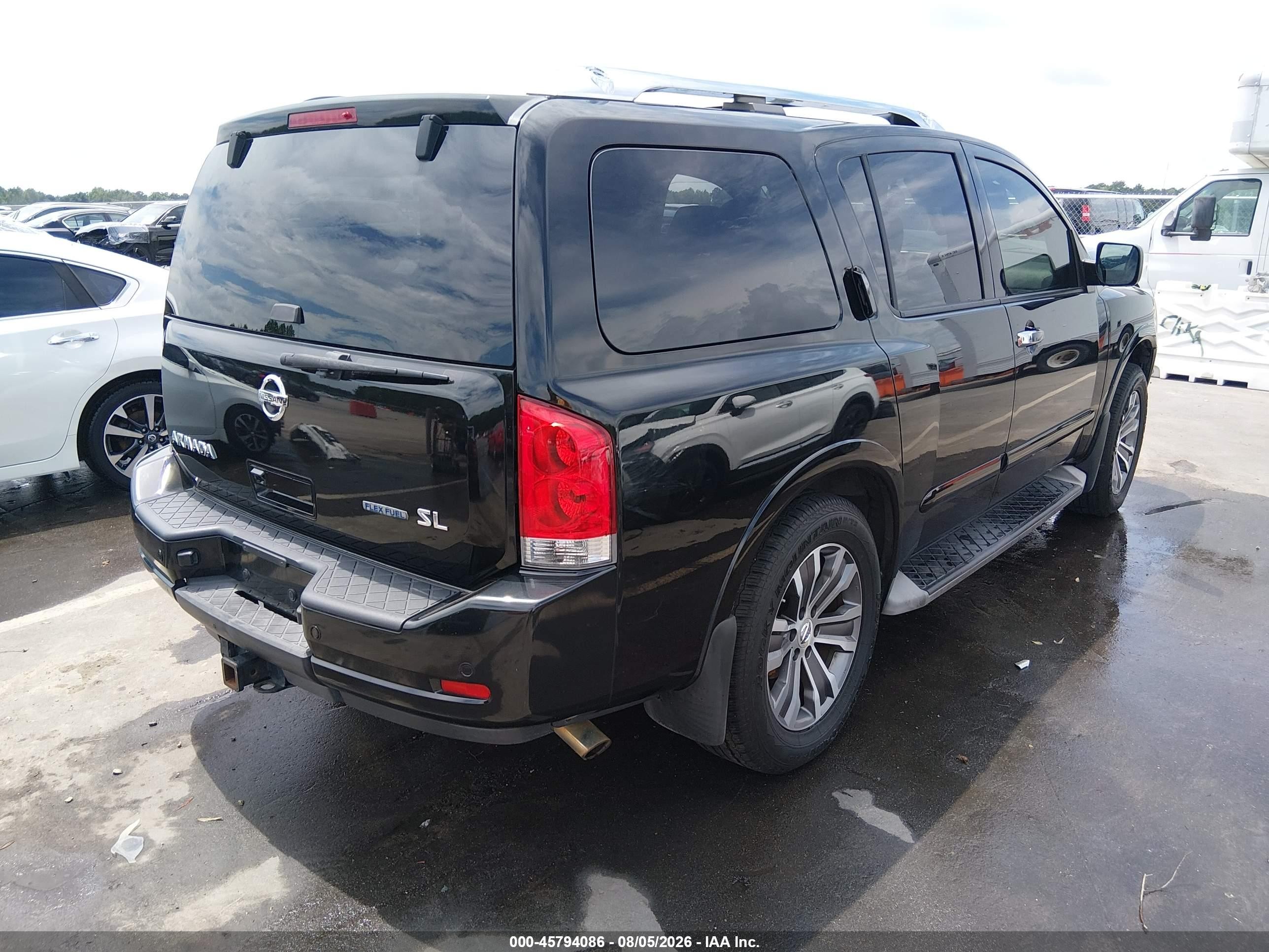 2015 Nissan Armada Sl Black vin: 5N1BA0NC5FN600674