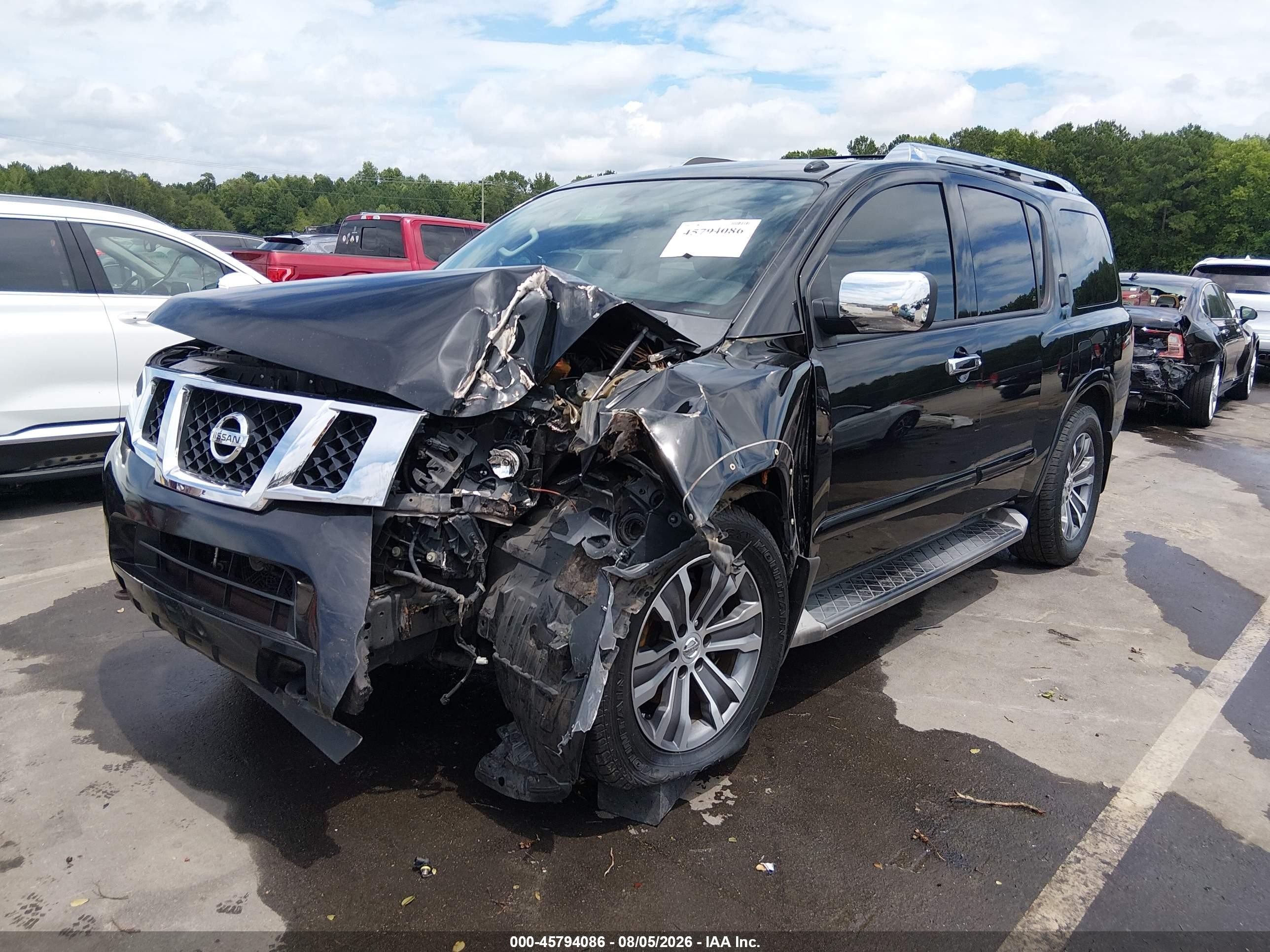 2015 Nissan Armada Sl Black vin: 5N1BA0NC5FN600674