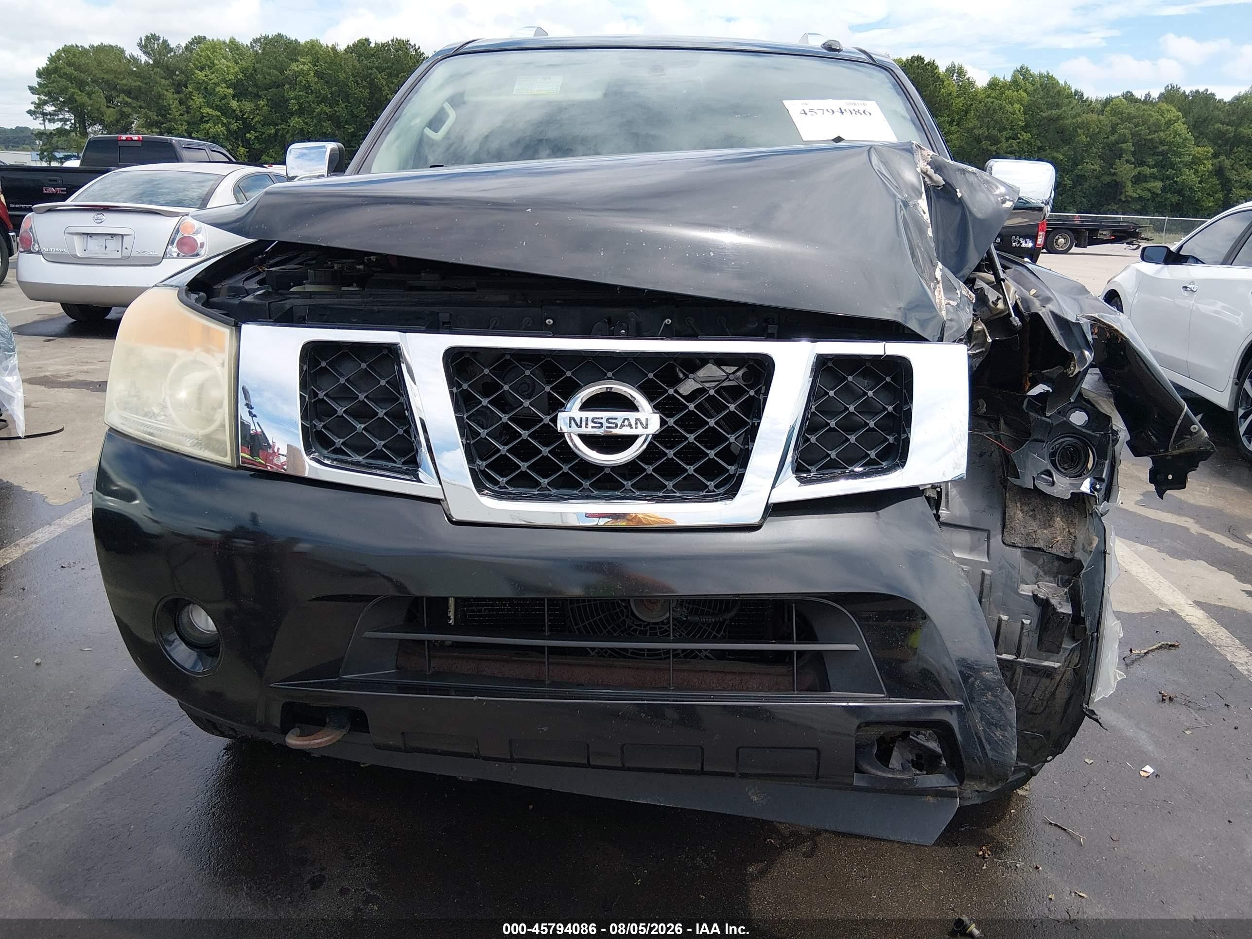 2015 Nissan Armada Sl Black vin: 5N1BA0NC5FN600674