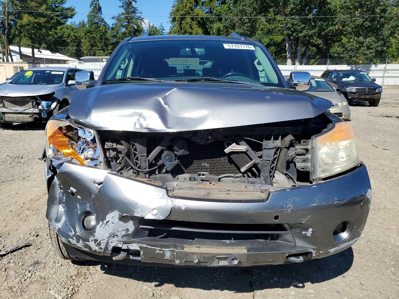 2013 Nissan Armada Sv Gray vin: 5N1BA0NC8DN605283