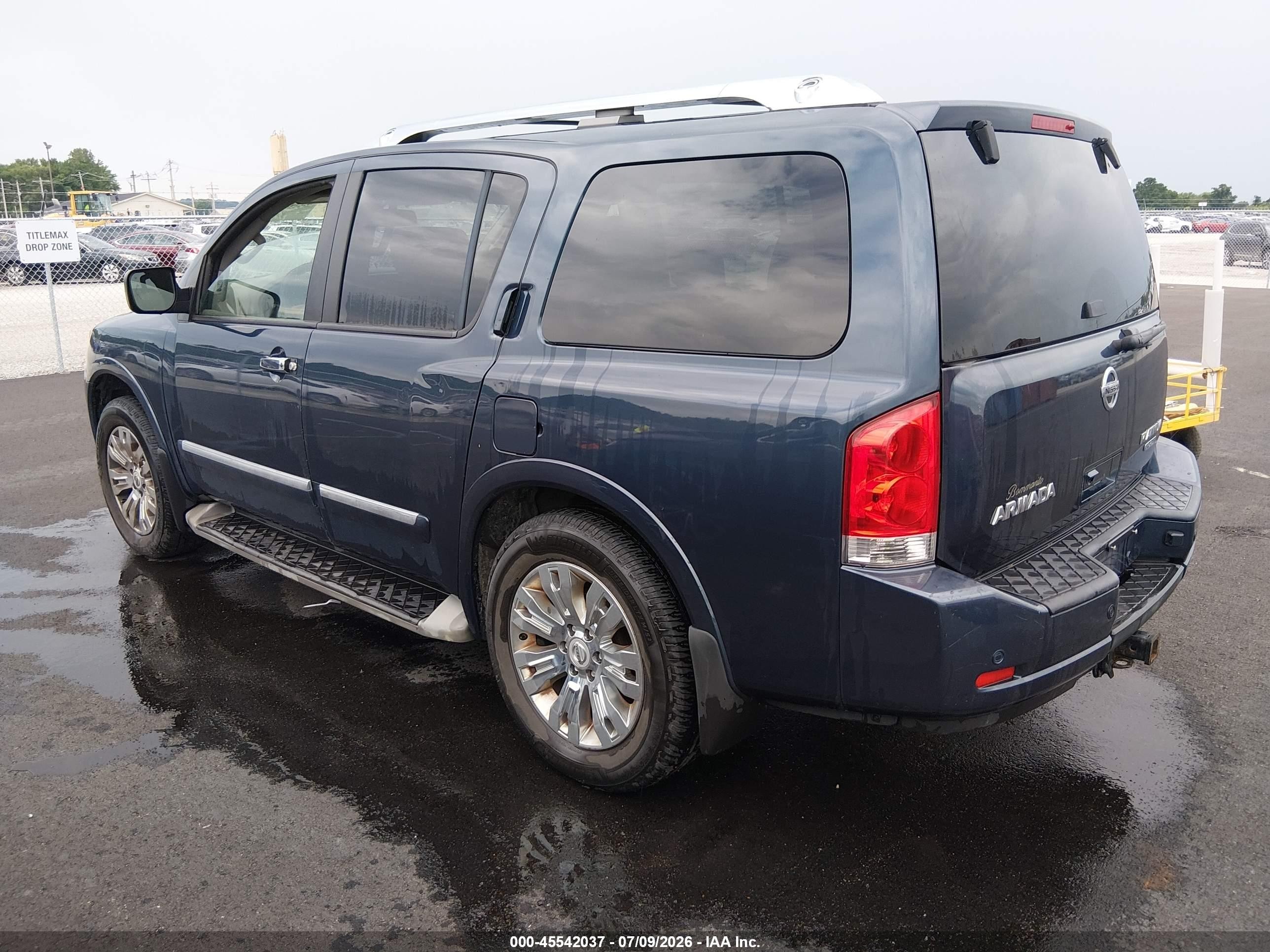 2015 Nissan Armada Platinum Blue vin: 5N1BA0NC8FN600667
