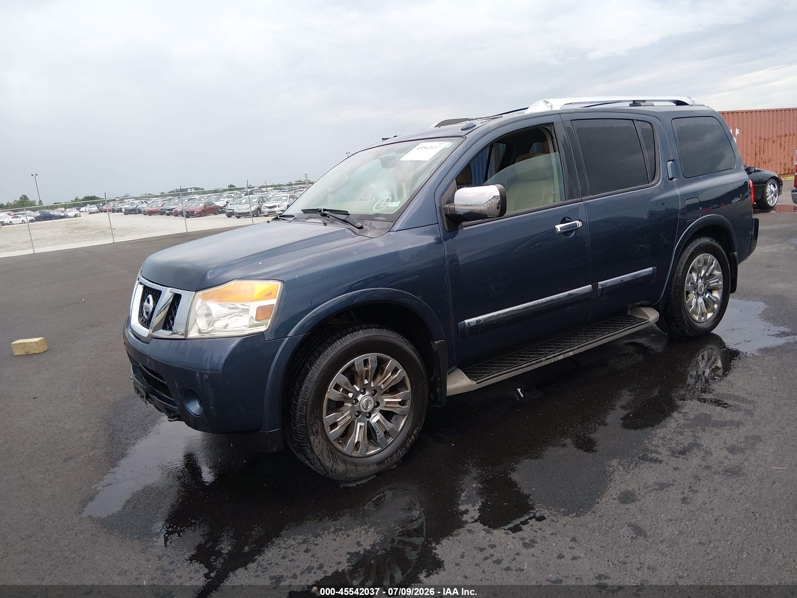 2015 Nissan Armada Platinum Blue vin: 5N1BA0NC8FN600667