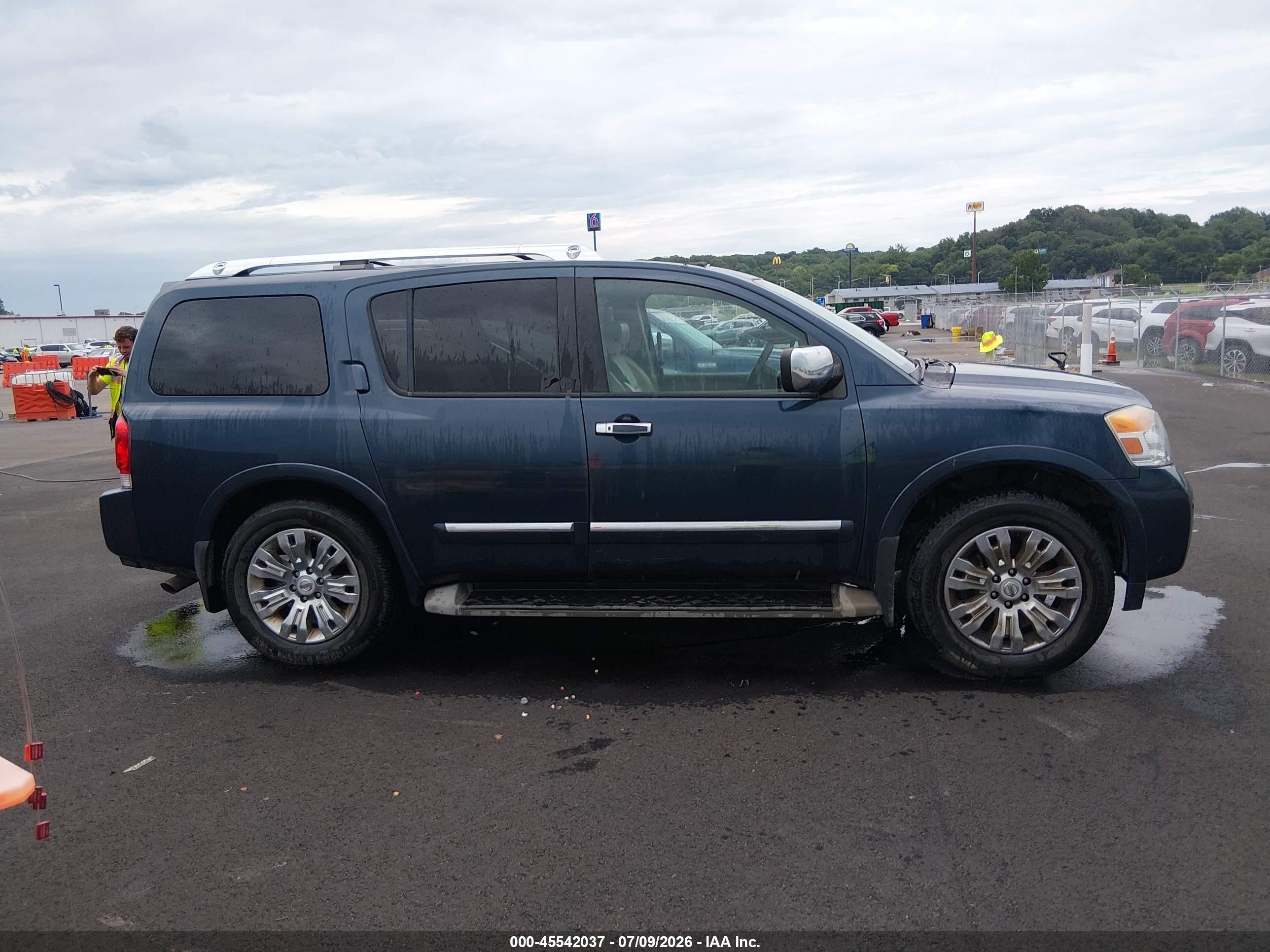 2015 Nissan Armada Platinum Blue vin: 5N1BA0NC8FN600667