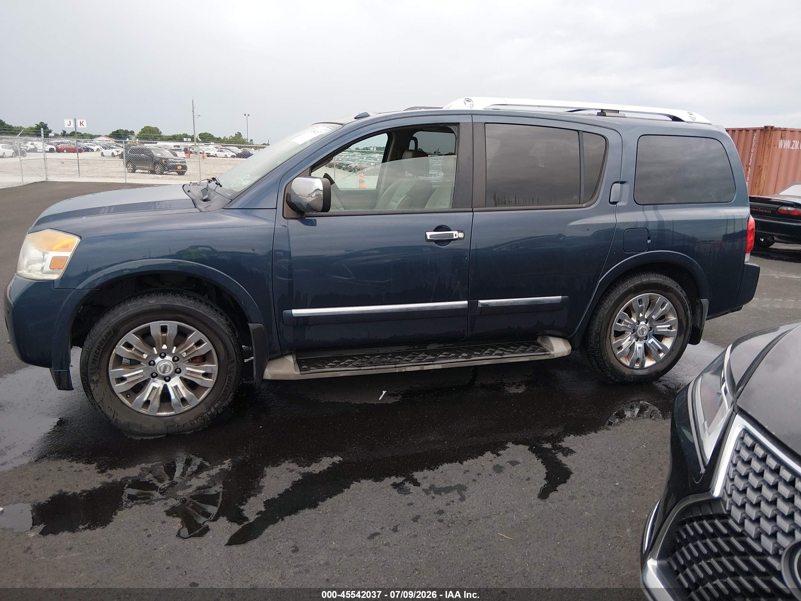 2015 Nissan Armada Platinum Blue vin: 5N1BA0NC8FN600667