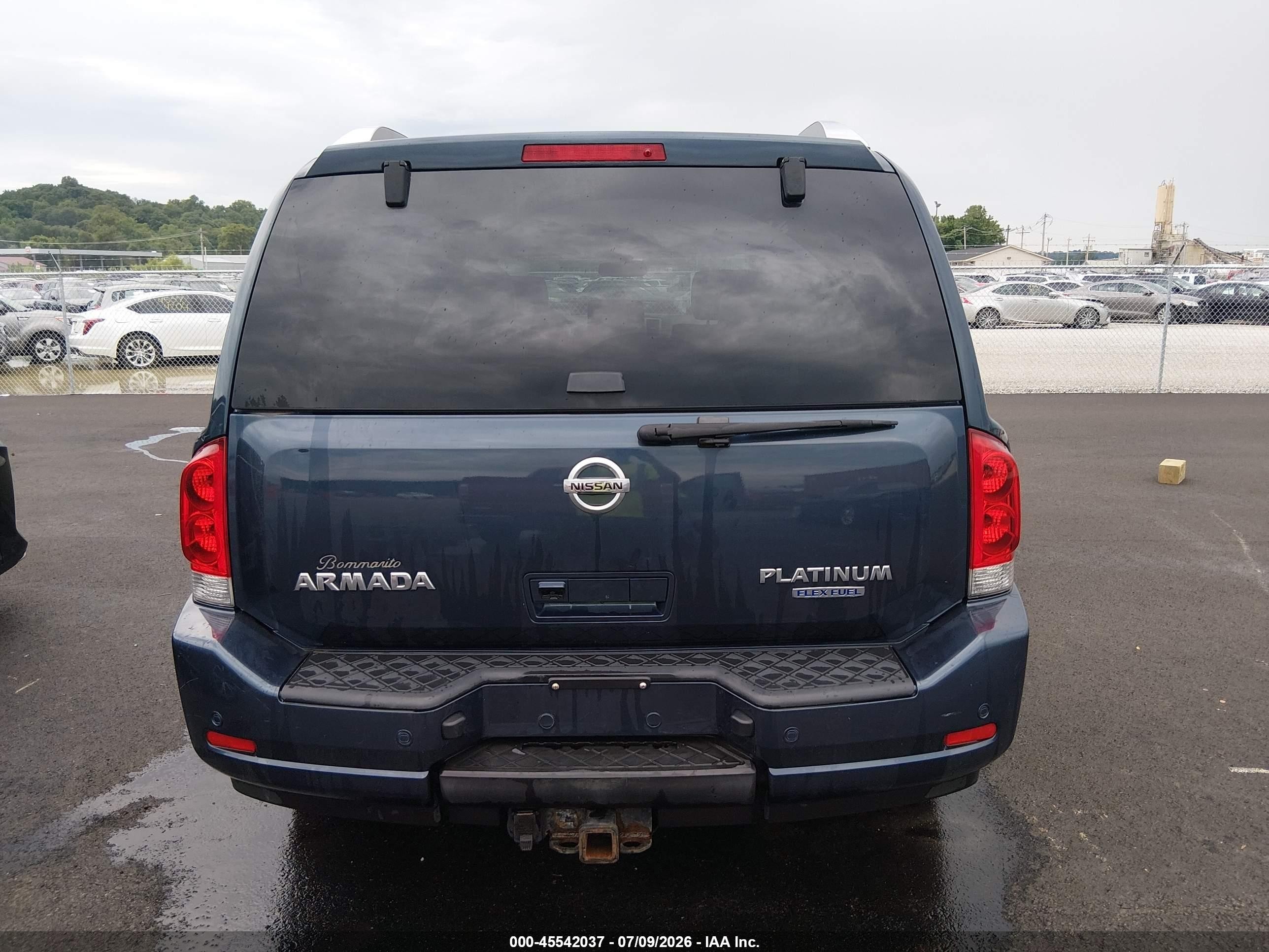 2015 Nissan Armada Platinum Blue vin: 5N1BA0NC8FN600667