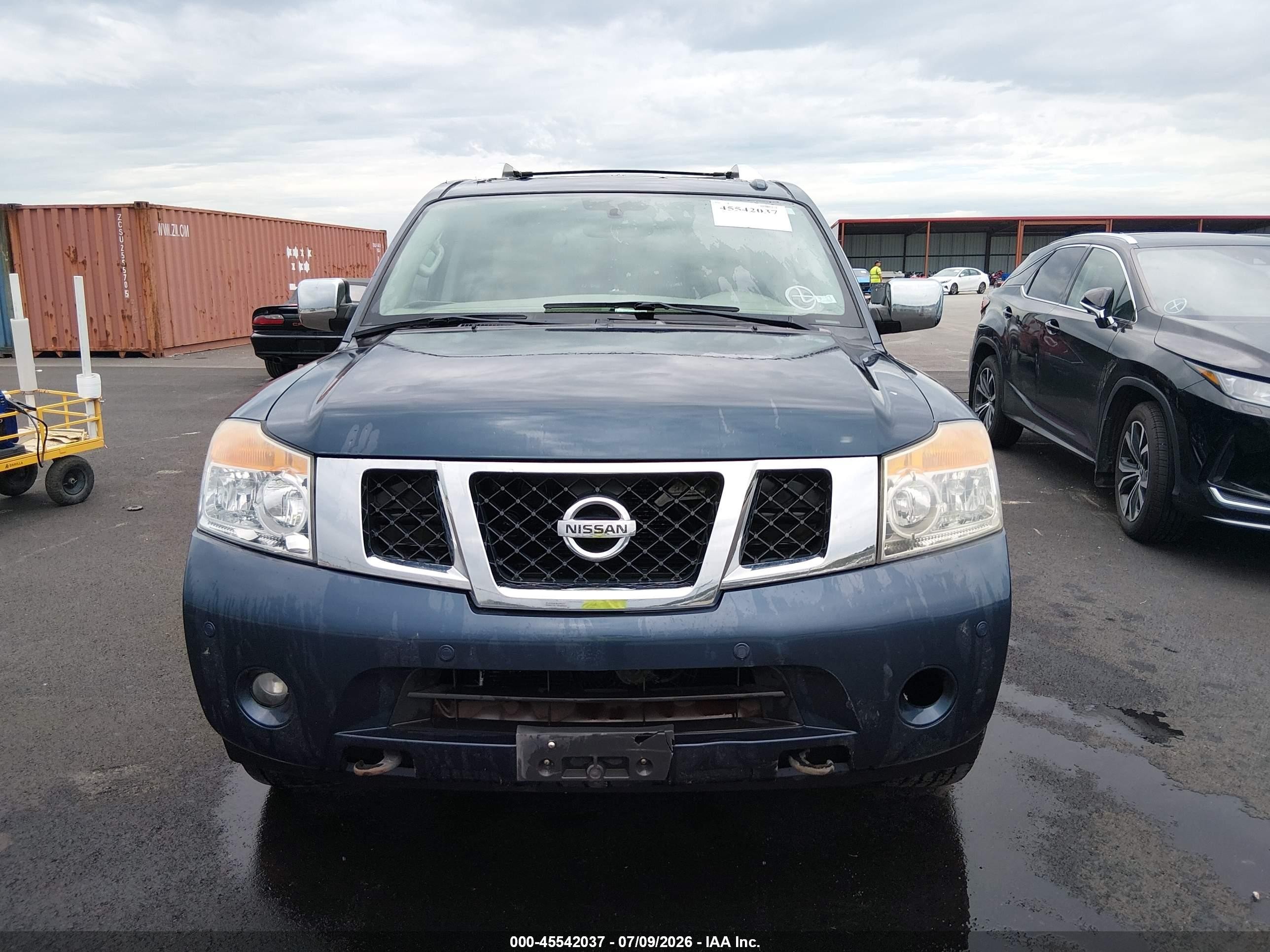2015 Nissan Armada Platinum Blue vin: 5N1BA0NC8FN600667