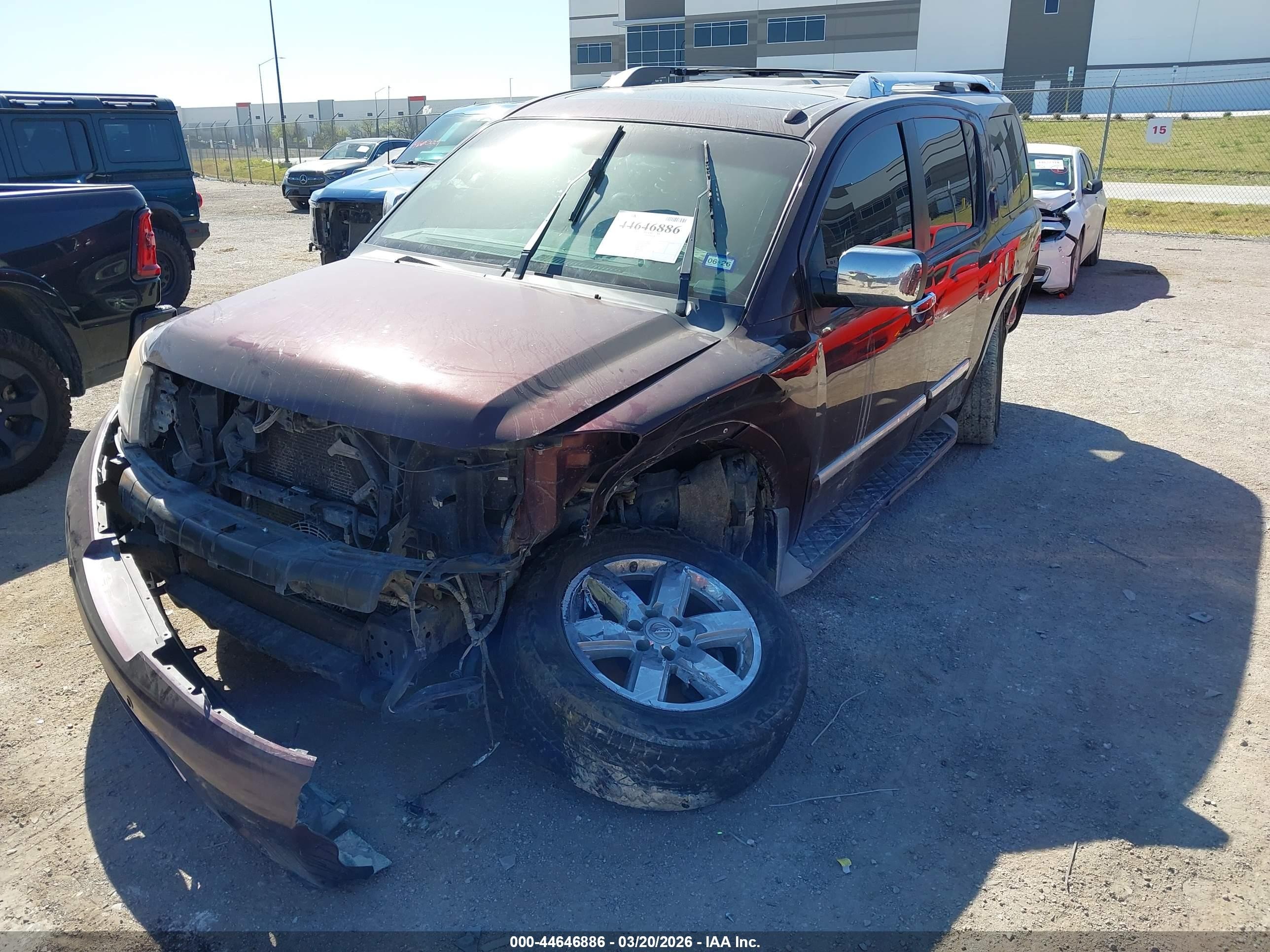 2013 Nissan Armada Platinum Maroon vin: 5N1BA0NC9DN600822