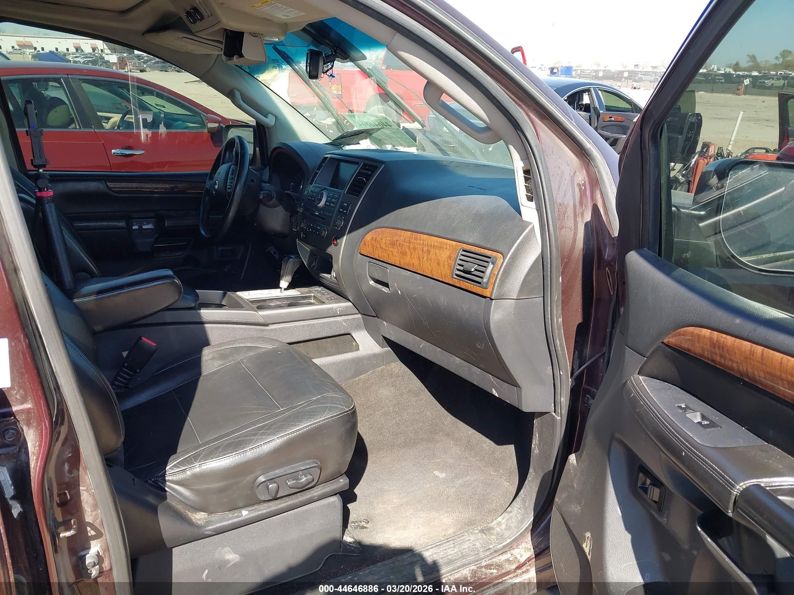 2013 Nissan Armada Platinum Maroon vin: 5N1BA0NC9DN600822