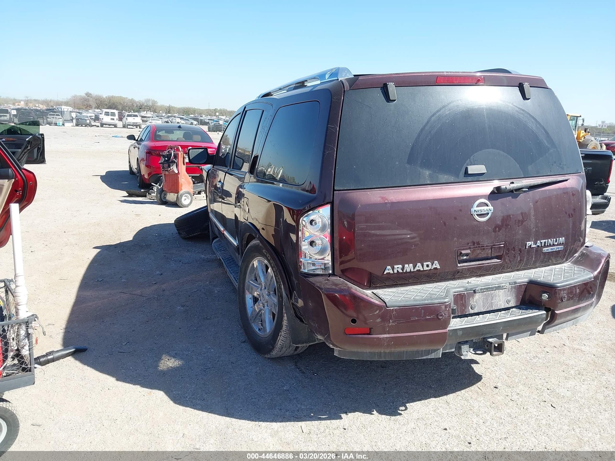 2013 Nissan Armada Platinum Maroon vin: 5N1BA0NC9DN600822