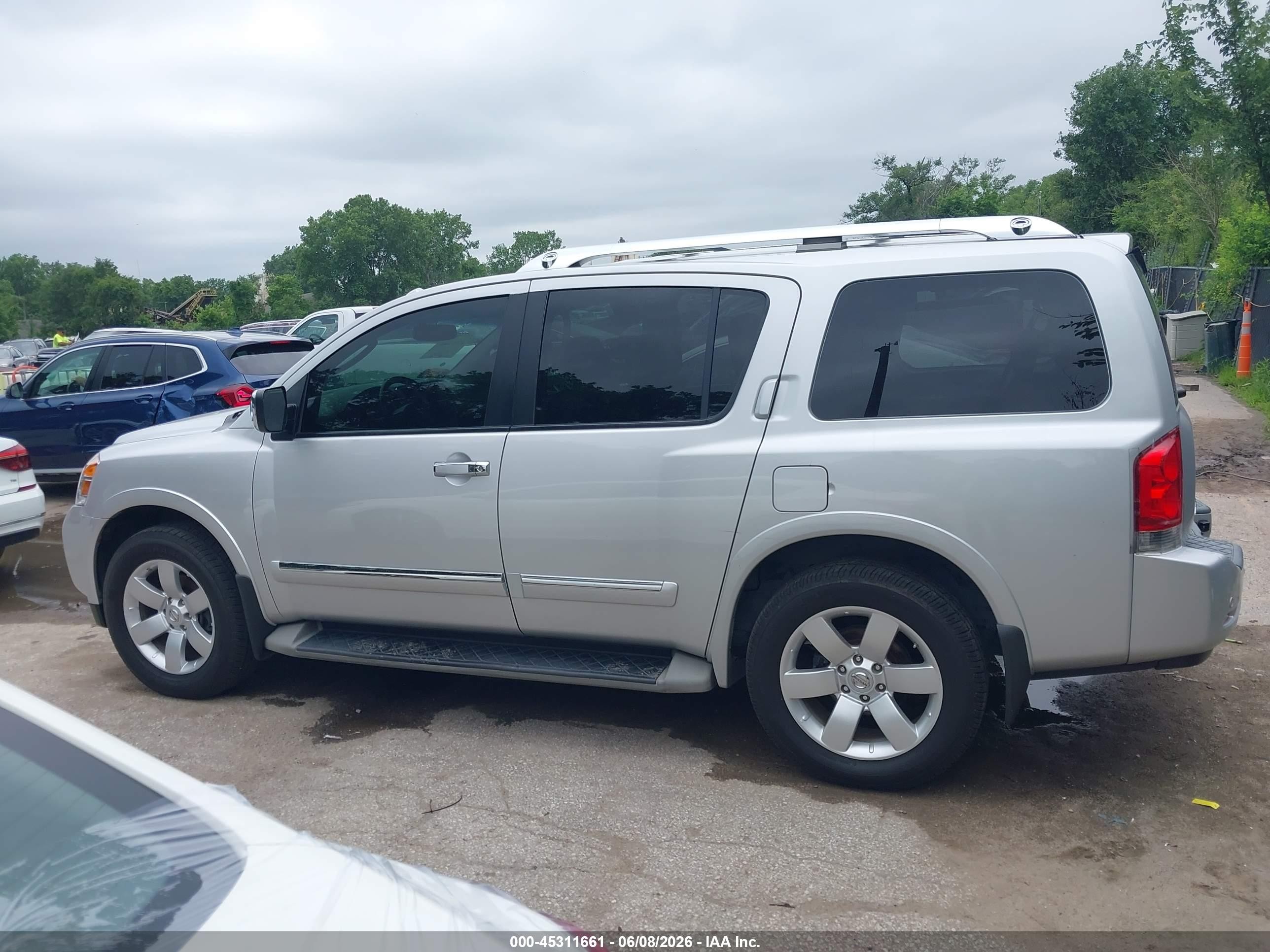 2012 Nissan Armada Sl Silver vin: 5N1BA0NCXCN600097