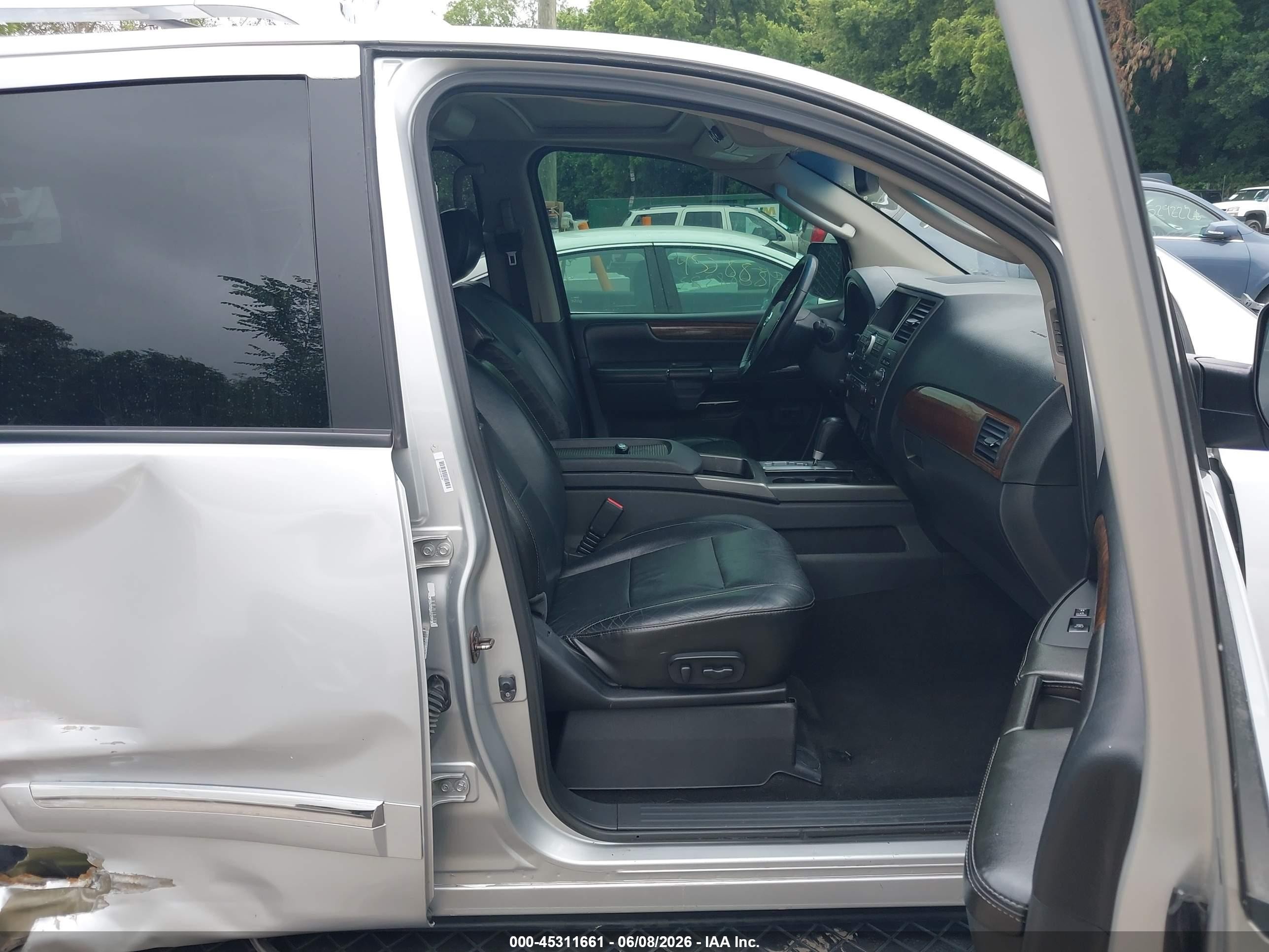 2012 Nissan Armada Sl Silver vin: 5N1BA0NCXCN600097