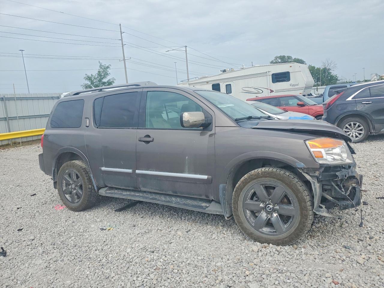 2014 Nissan Armada Platinum Brown vin: 5N1BA0NCXEN602015