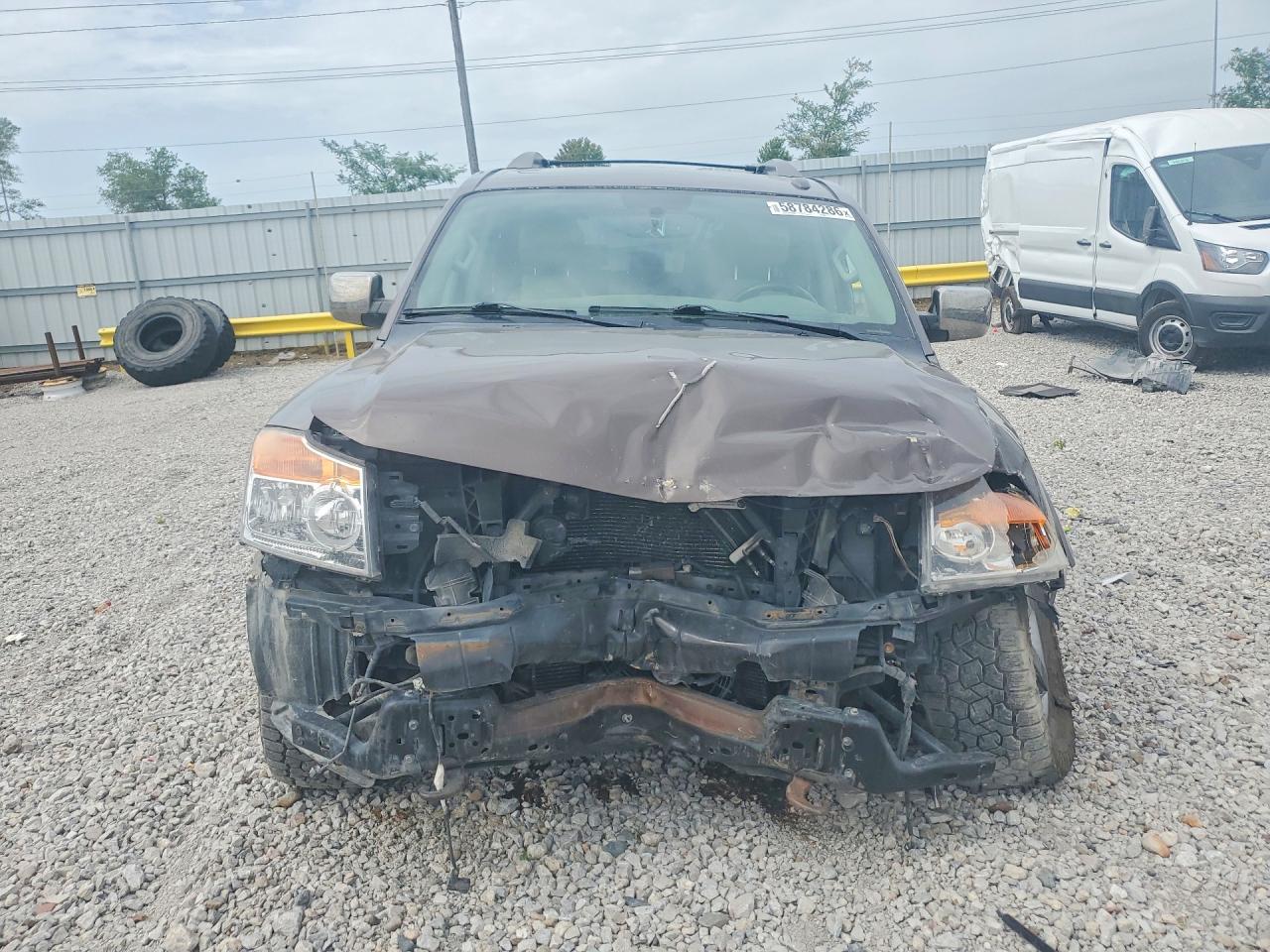 2014 Nissan Armada Platinum Brown vin: 5N1BA0NCXEN602015