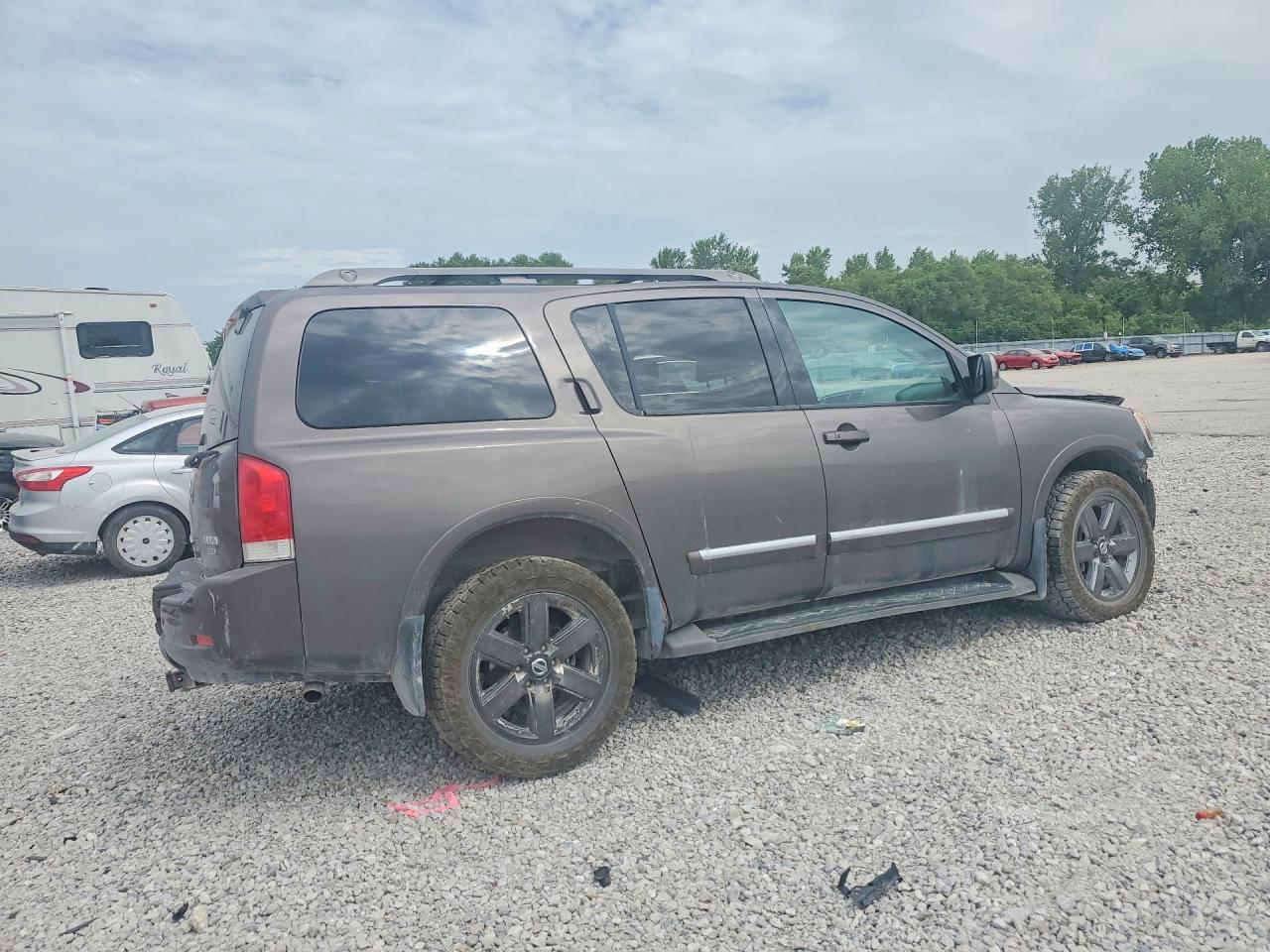 2014 Nissan Armada Platinum Brown vin: 5N1BA0NCXEN602015