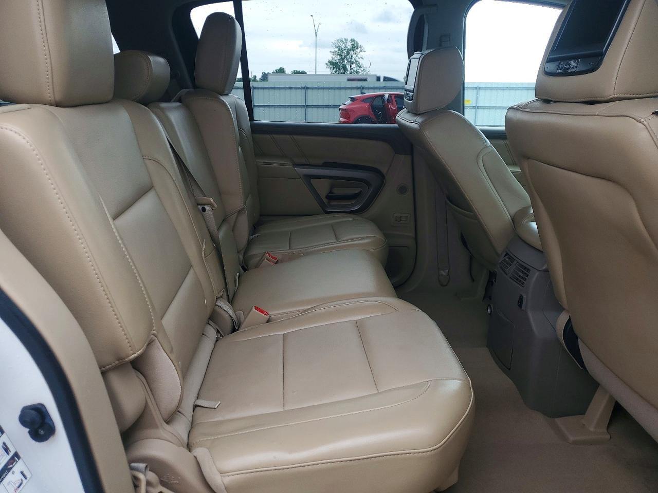 2015 Nissan Armada Platinum White vin: 5N1BA0NCXFN606888