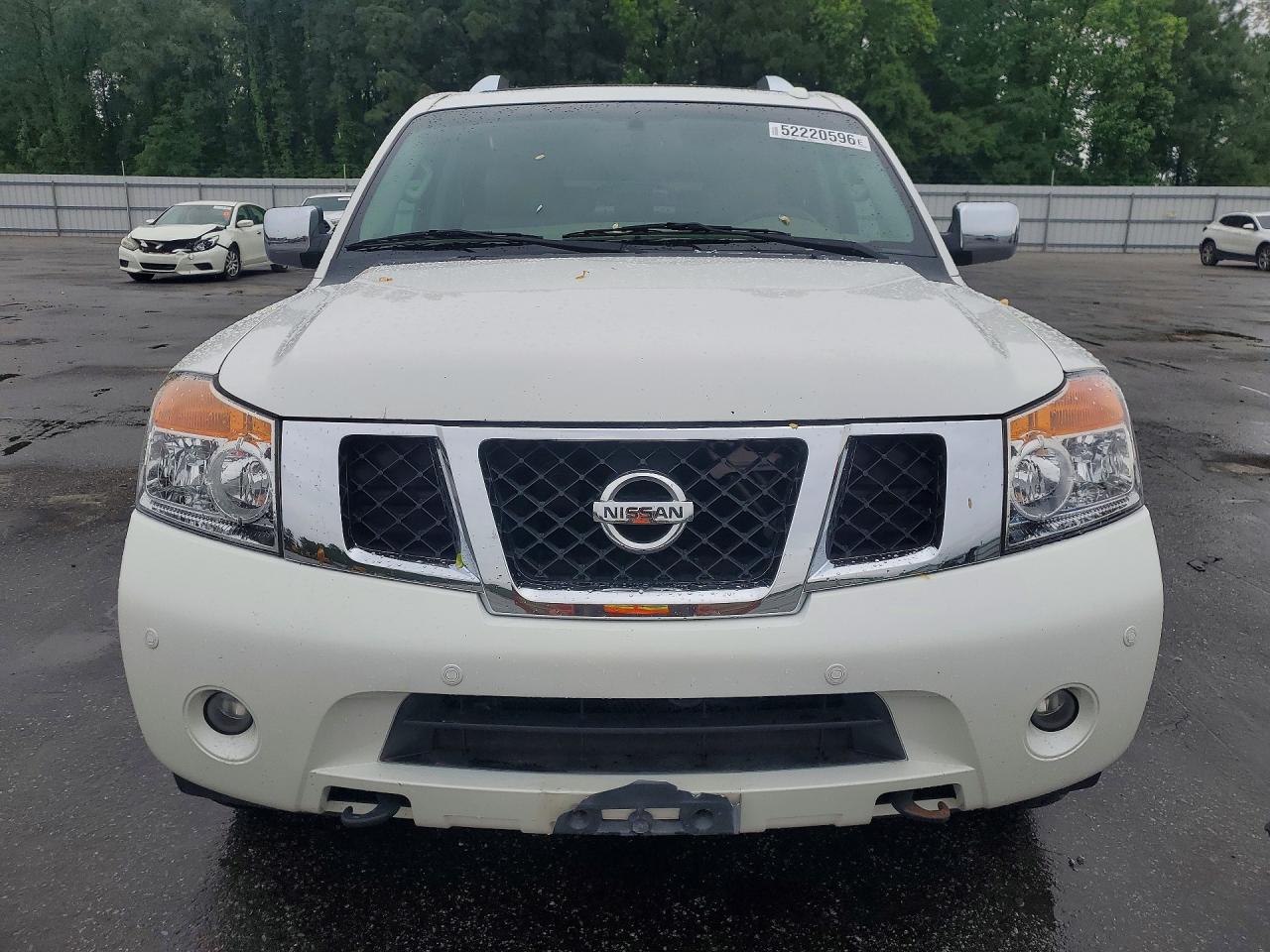 2015 Nissan Armada Platinum White vin: 5N1BA0NCXFN606888