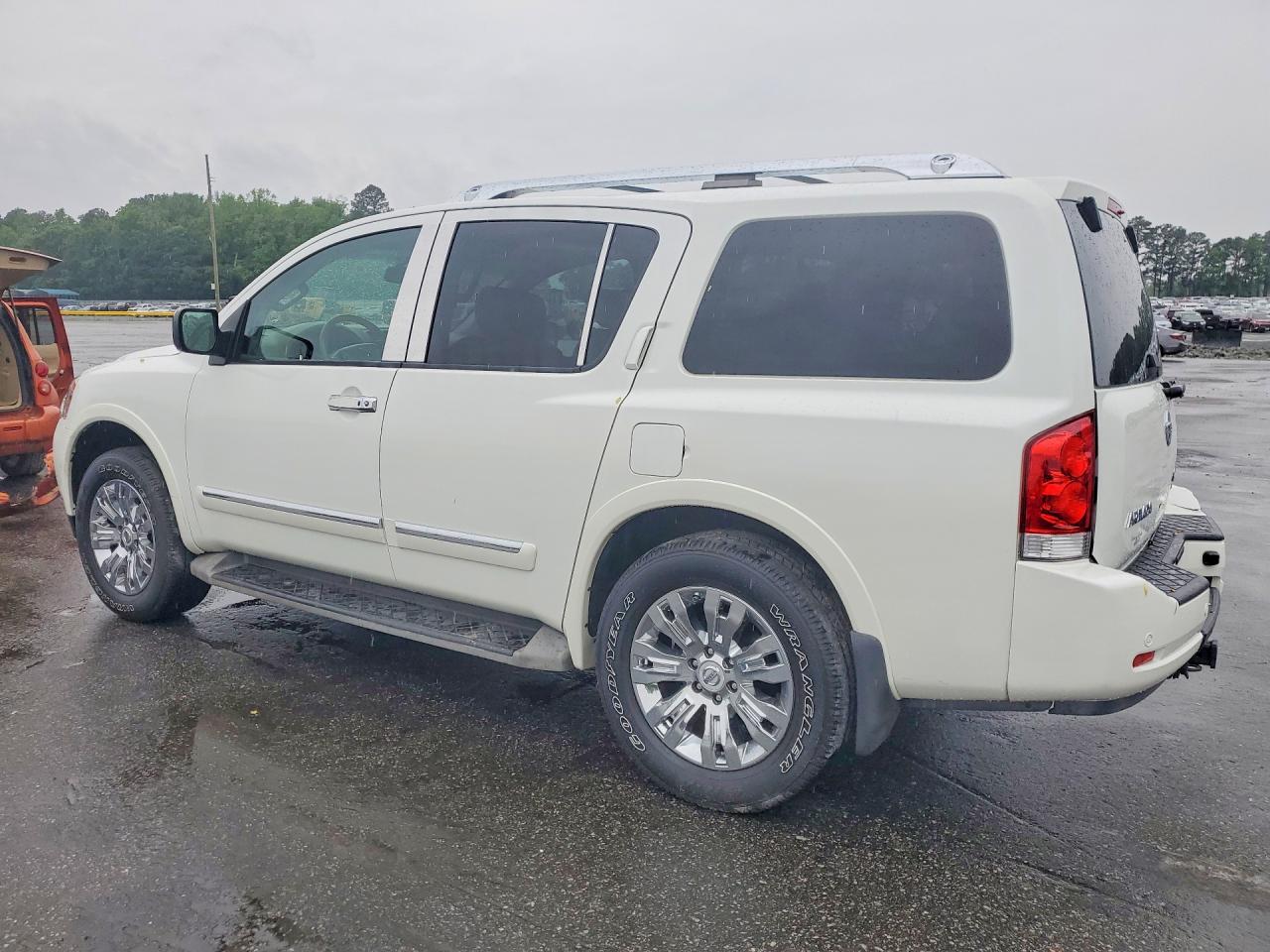 2015 Nissan Armada Platinum White vin: 5N1BA0NCXFN606888