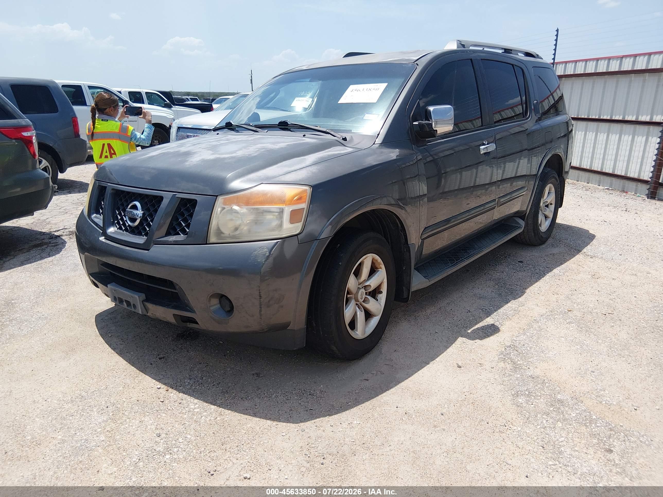 2010 Nissan Armada Se Gray vin: 5N1BA0ND0AN606769