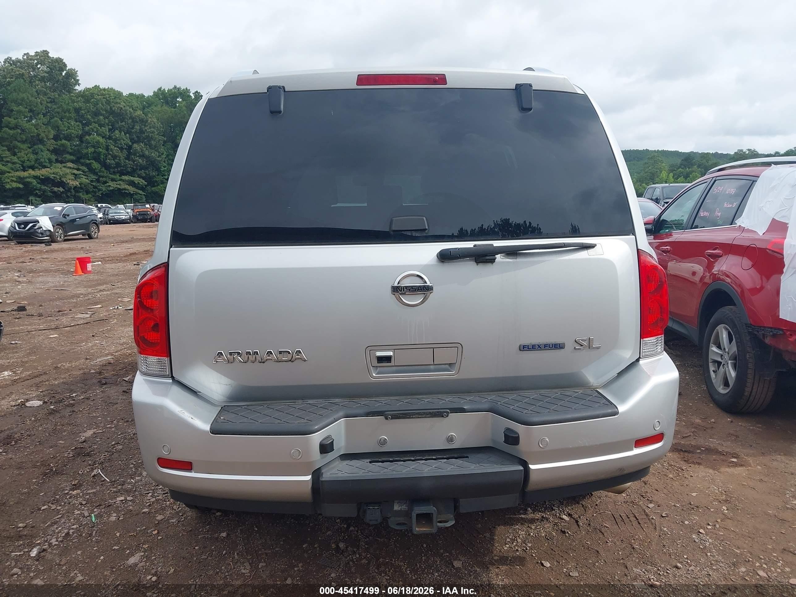 2013 Nissan Armada Sl Silver vin: 5N1BA0ND0DN600880