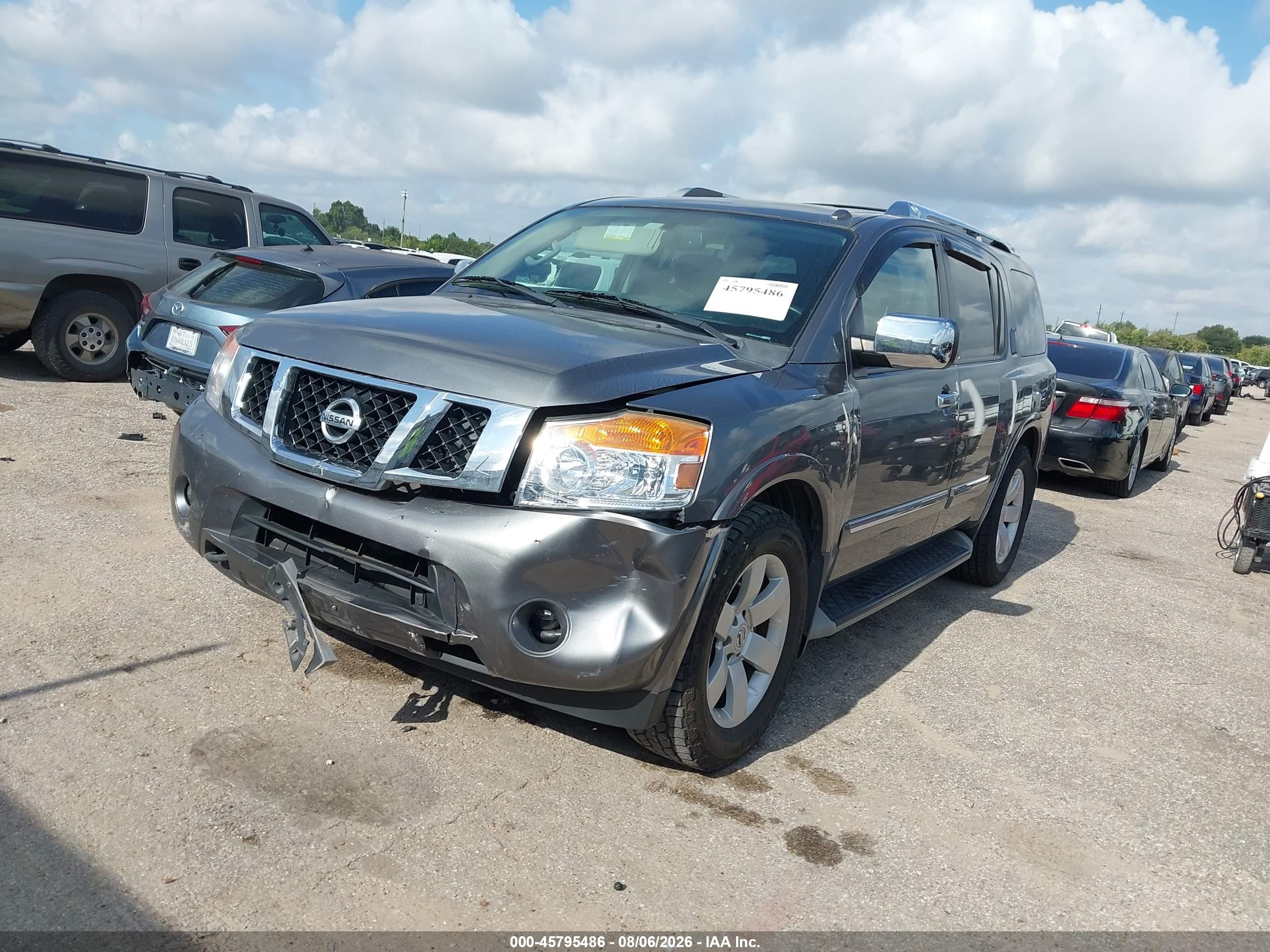 2013 Nissan Armada Sl Серый vin: 5N1BA0ND0DN604492