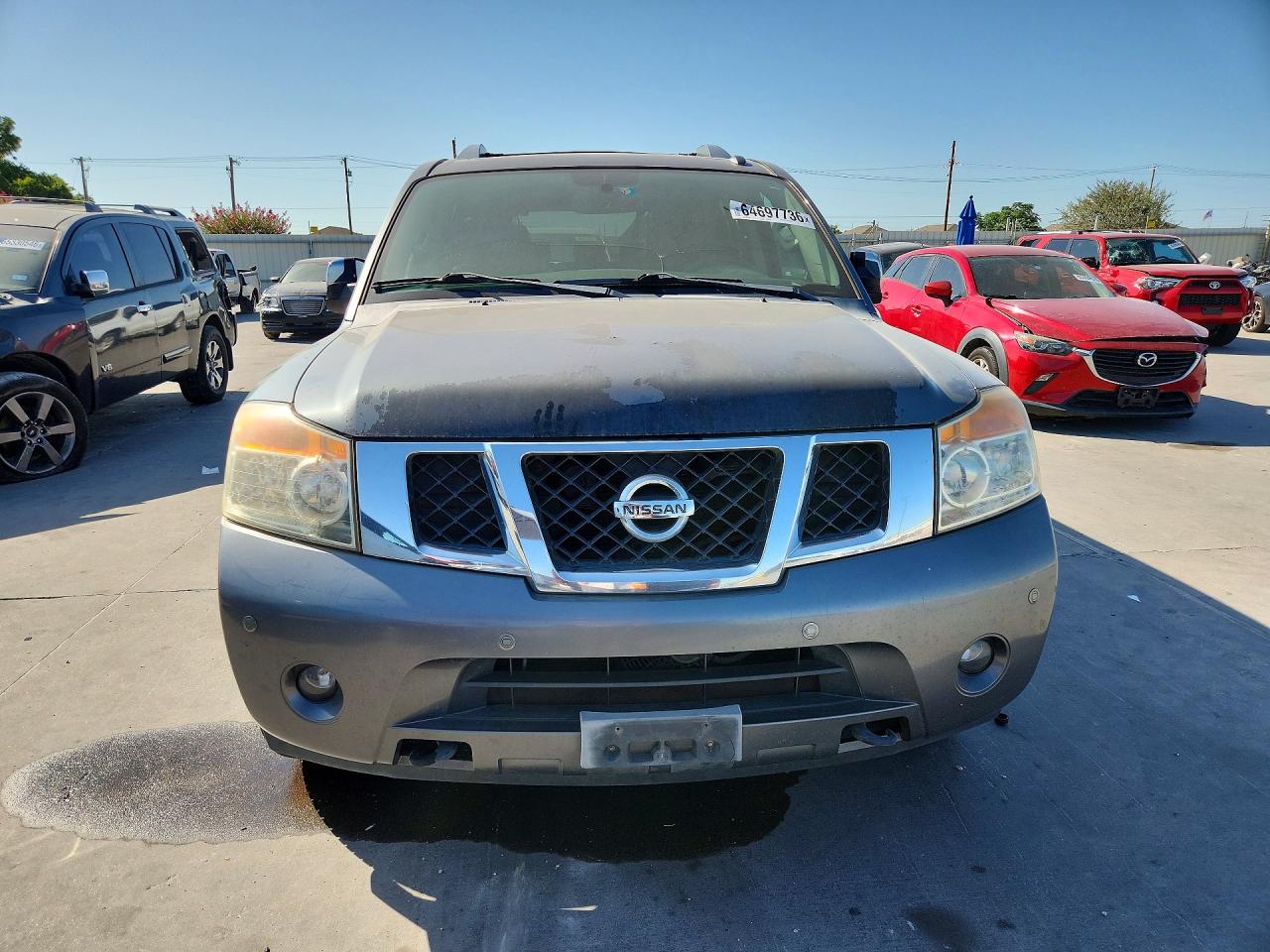 2013 Nissan Armada Sv Серый vin: 5N1BA0ND0DN606386