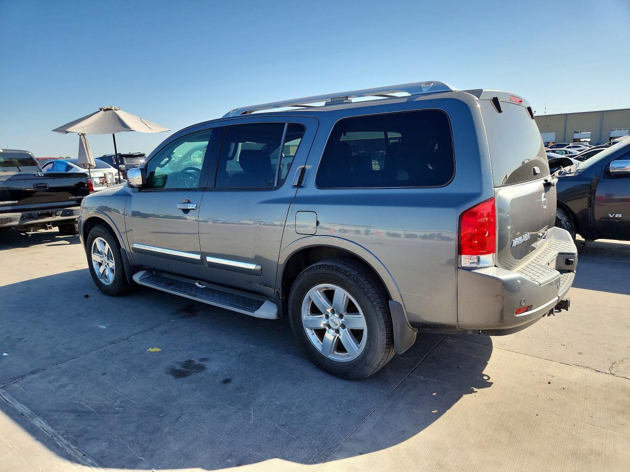2013 Nissan Armada Sv Серый vin: 5N1BA0ND0DN606386