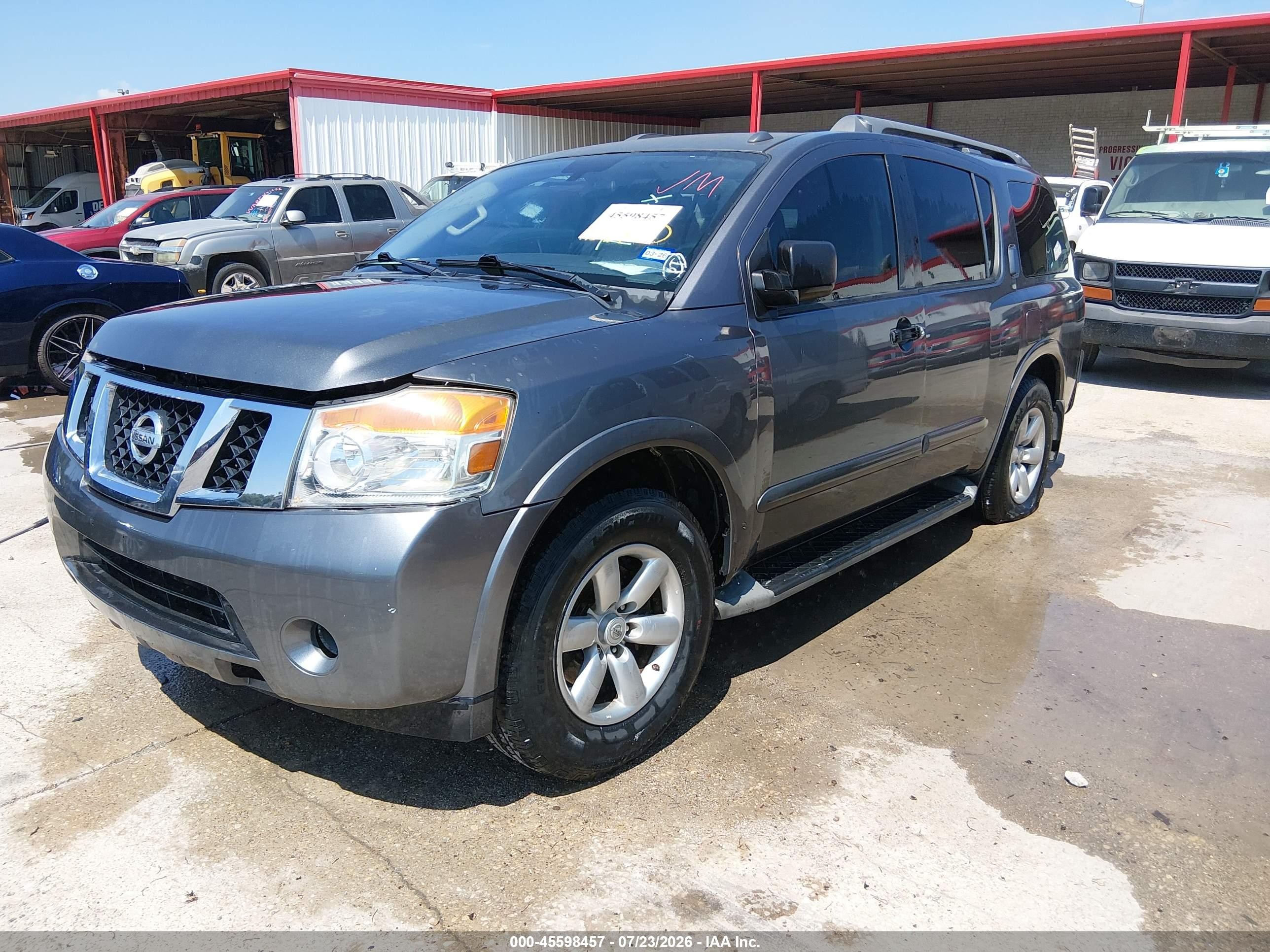 2013 Nissan Armada Sv Gray vin: 5N1BA0ND1DN612973
